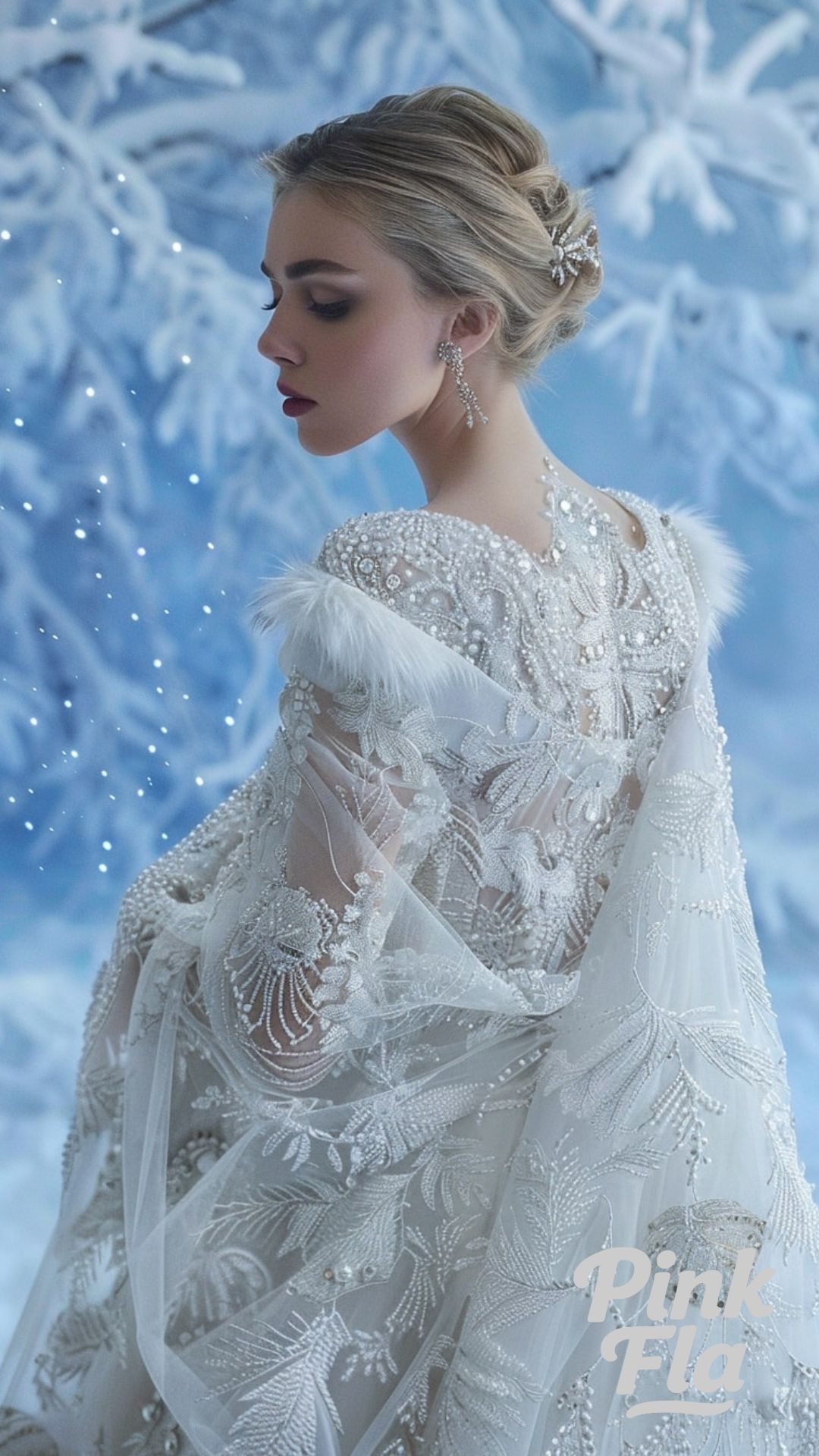Frosted Sovereignty: A Gown from the Snow Queen’s Wardrobe - Fabulous Fairytale Dresses