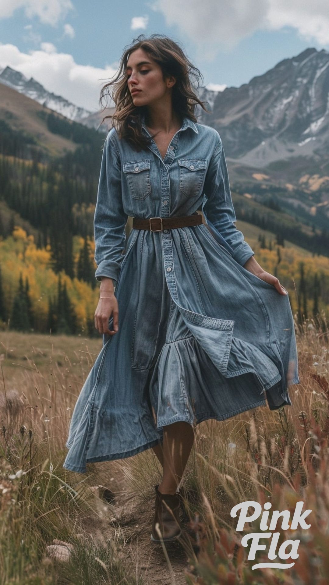 Mountain Retreat Elegance Modest Summer Outfits