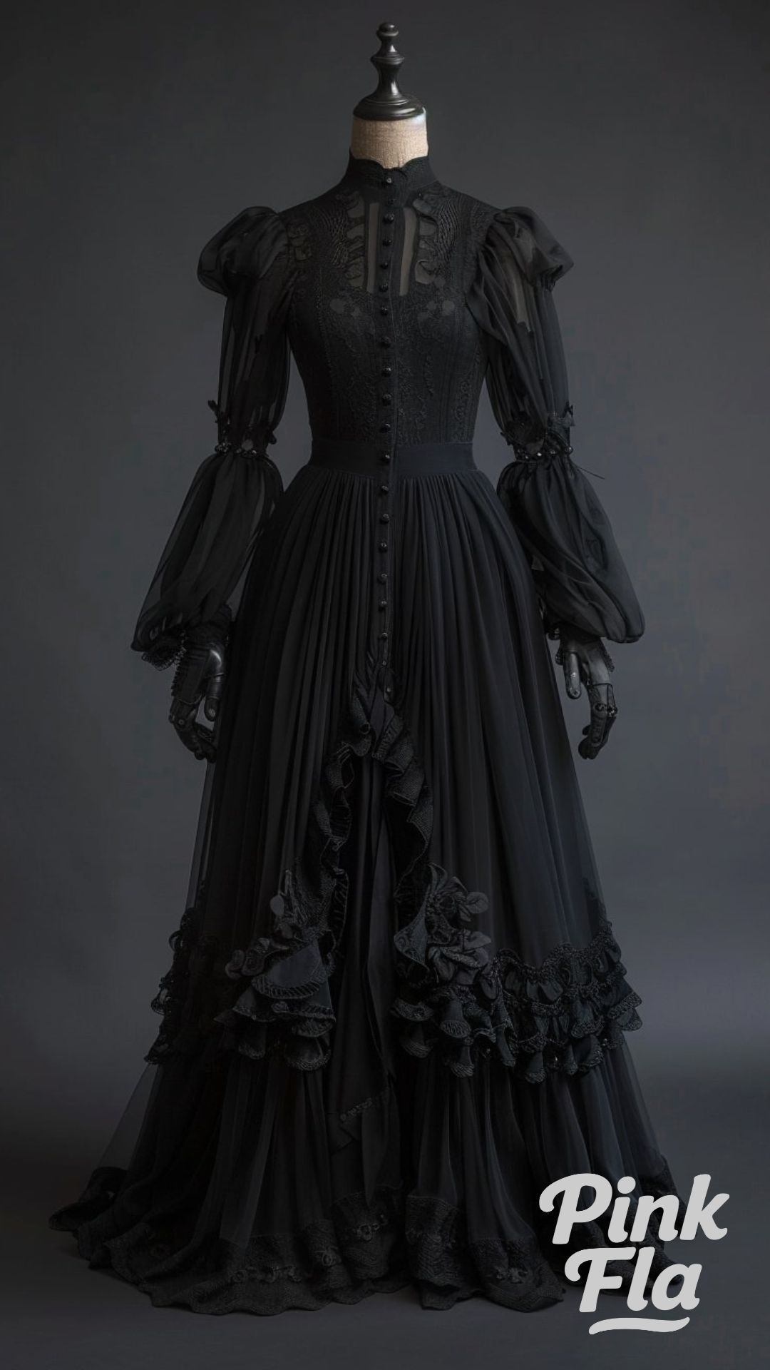 Mourning Beauty: The Solemn Silhouette of Victorian Grief - Stunning Victorian Dresses