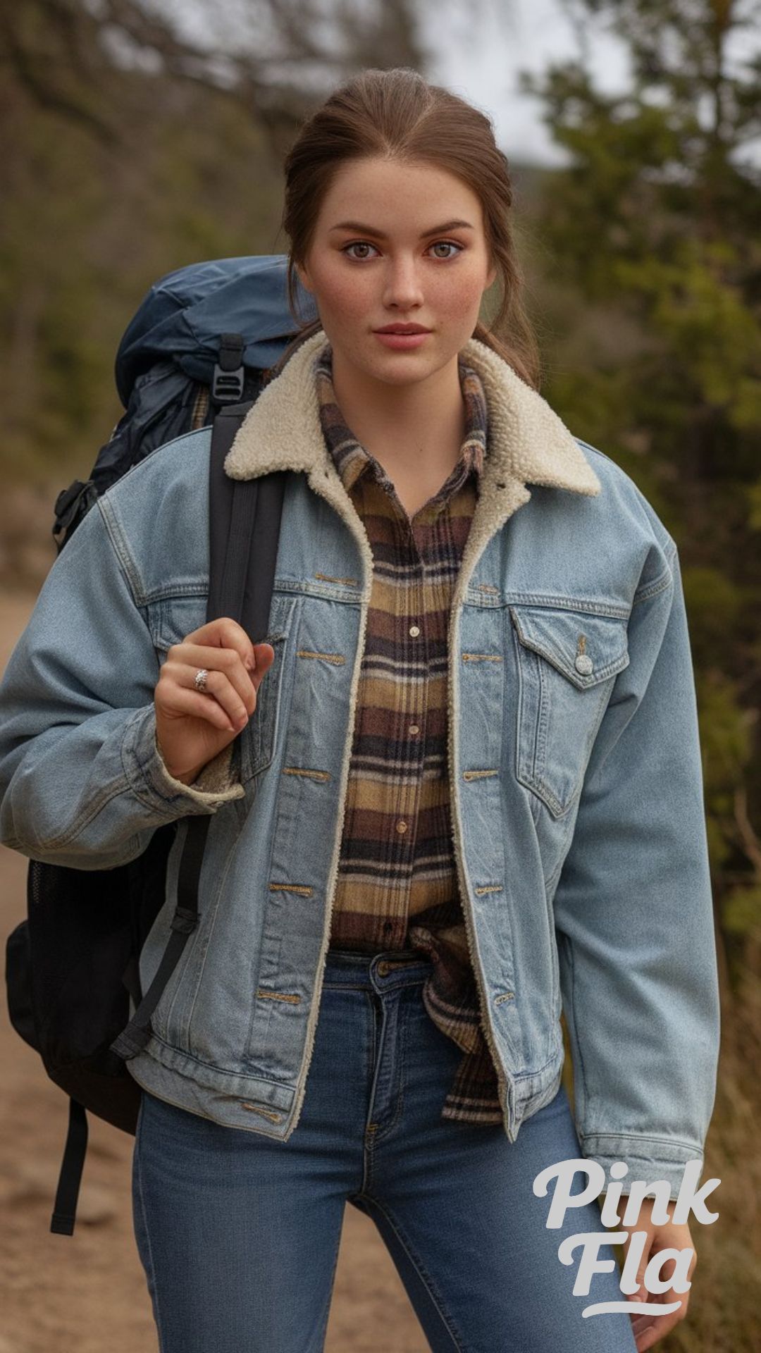Outdoor Ready - Cozy and Practical Hiking Style - Jeans Jacket Outfits