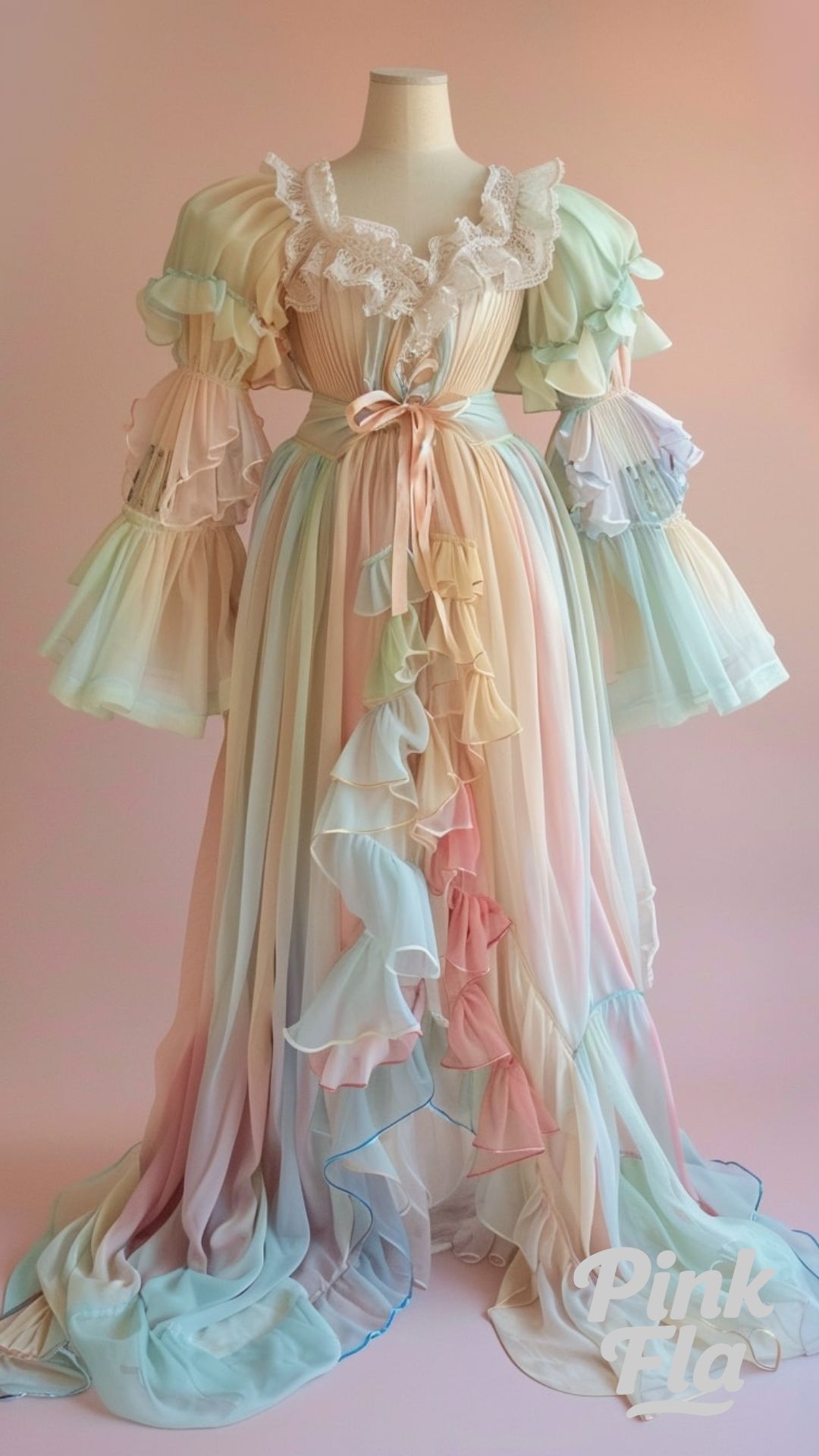 Pastel Poetry: A Victorian Gown for Idyllic Afternoons - Stunning Victorian Dresses