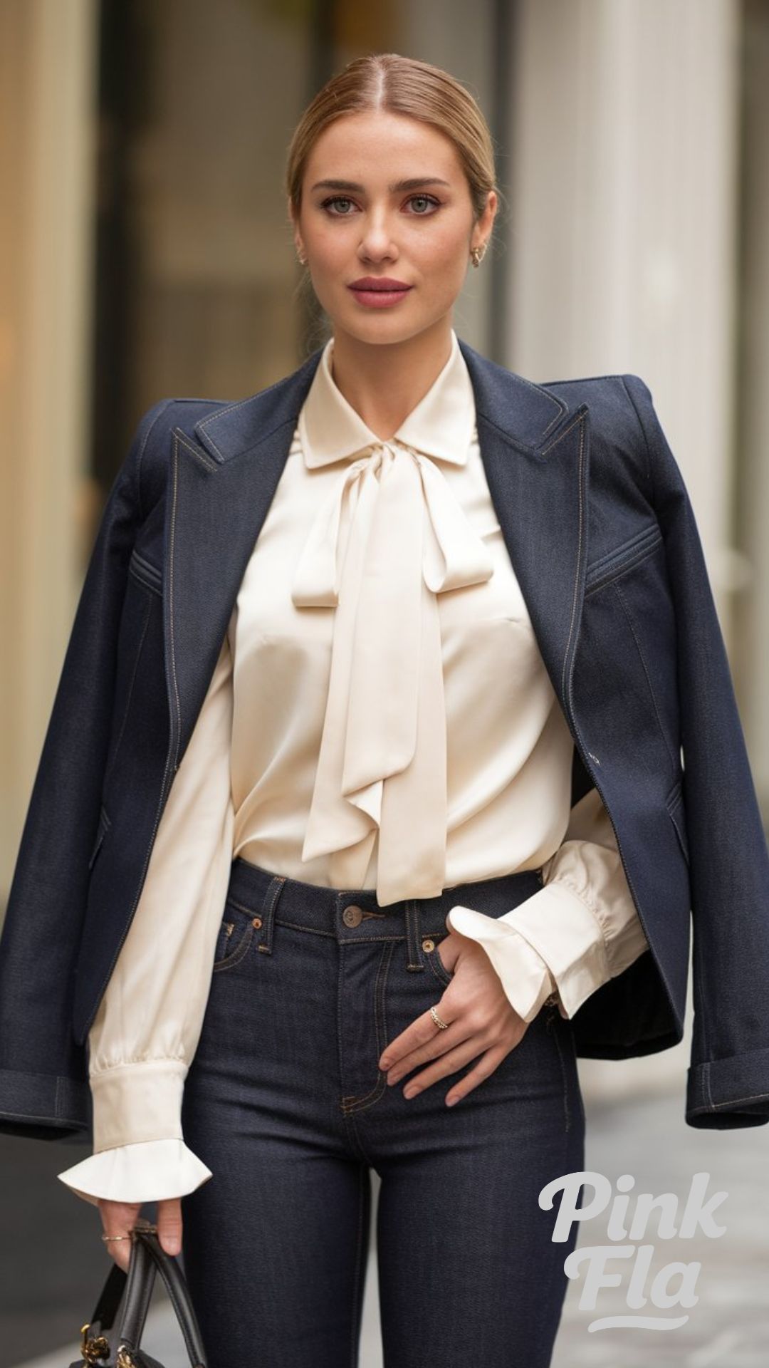 Smart Casual Elegance – Sophisticated Layers That Transition - Jeans Jacket Outfits