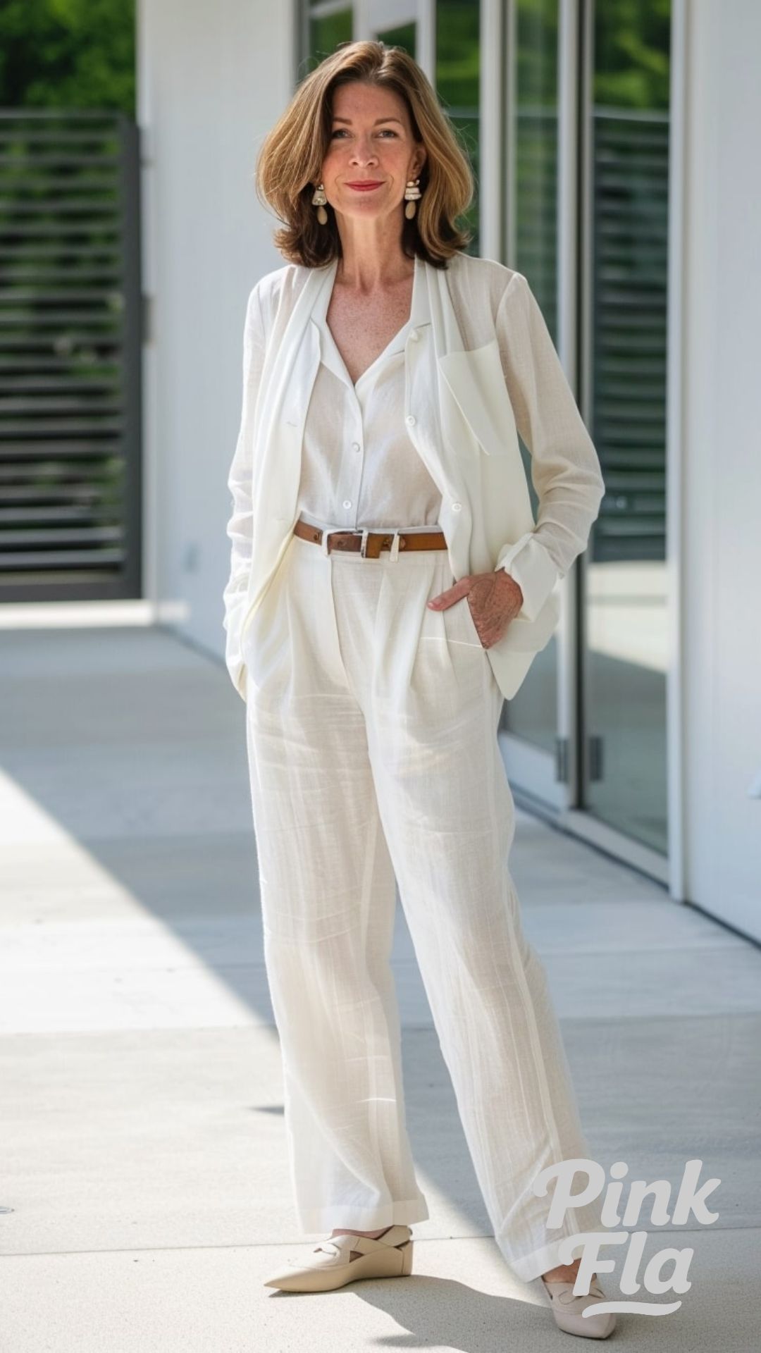 Summer Workwear: Crisp Linens and Sharp Tailoring - Summer Outfits For Women Over 40