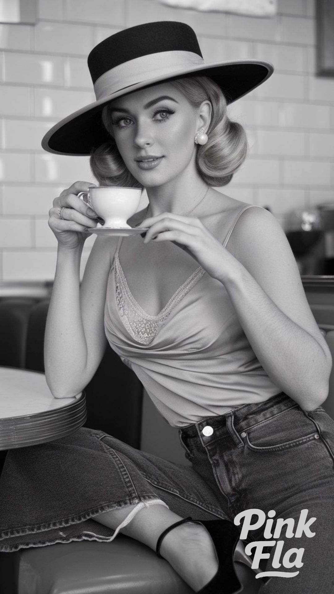 Vintage Elegance with Modern Denim - Flare Jeans Outfits