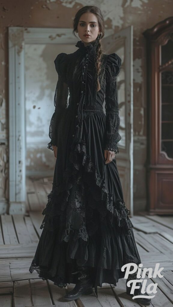 Gothic-Inspired Dark Academia - Dark Academia Outfit Inspirations