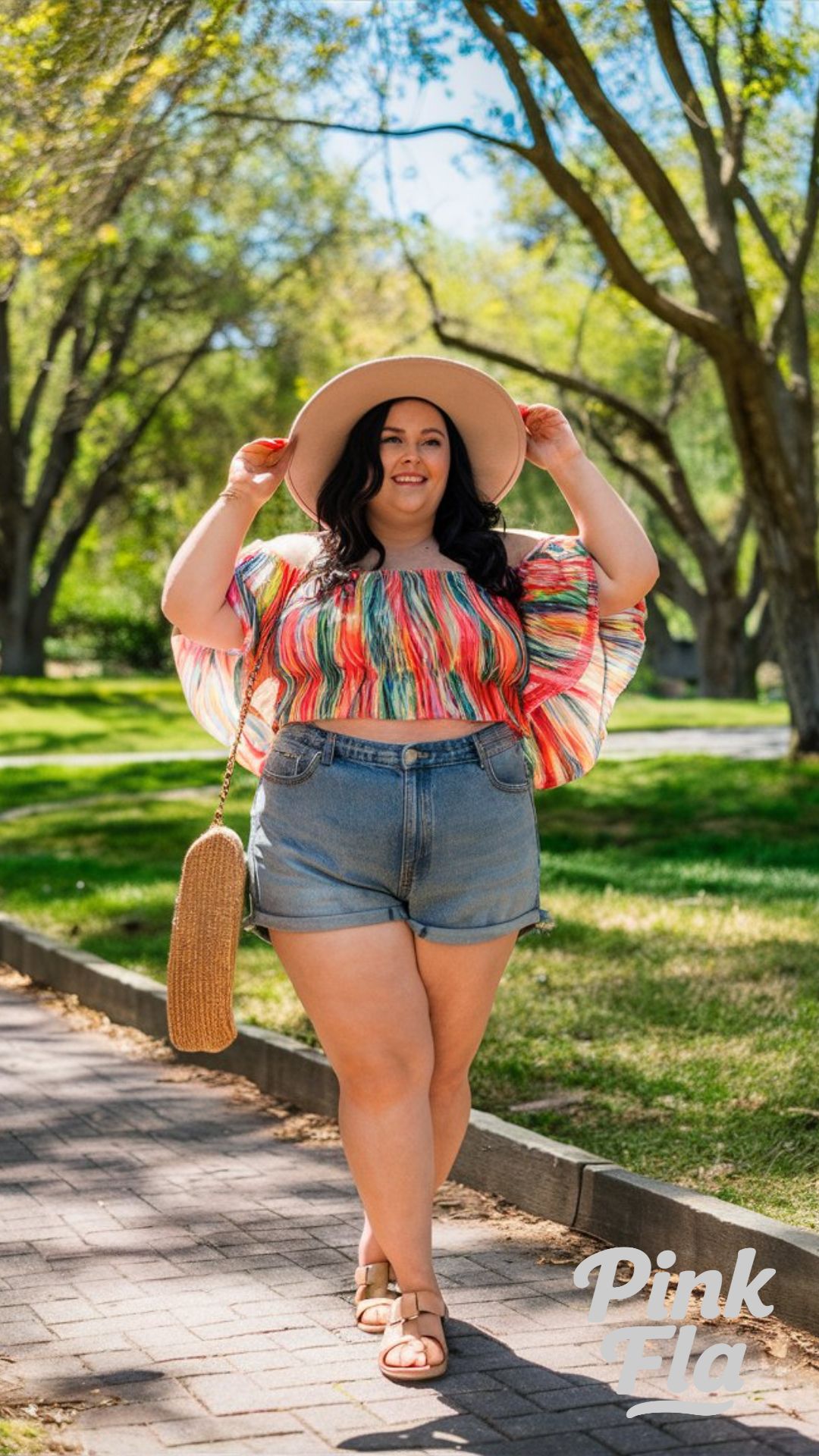 Bright and Casual Day Out - Summer Outfits for Short Curvy Women
