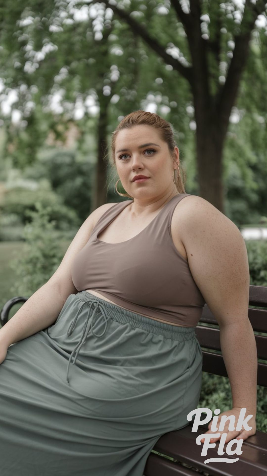 Effortless Ease: Park Days in Earthy Tones - Plus Size Summer Outfits with Skirt