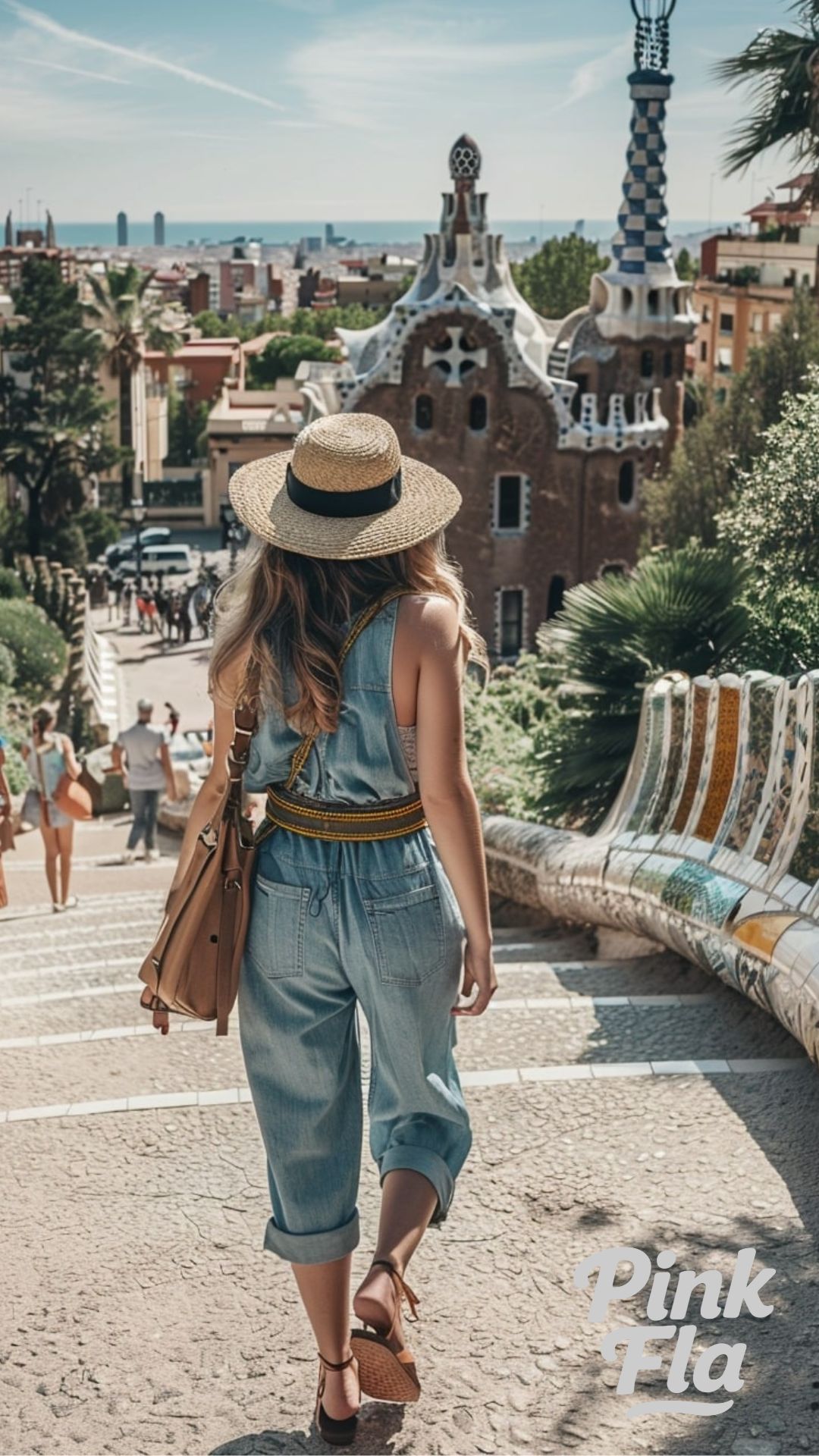 Explorer at Park Güell - Barcelona Outfit Ideas