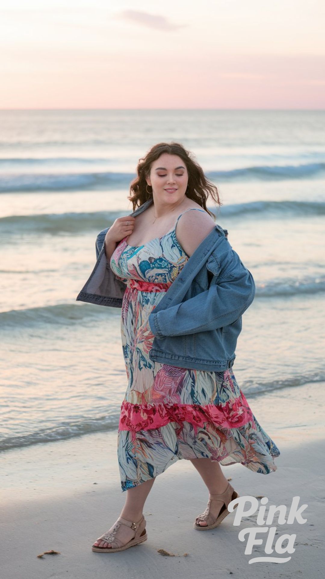 Floral Flow for Beachside Breezes - Casual Summer Outfits for Curvy Women