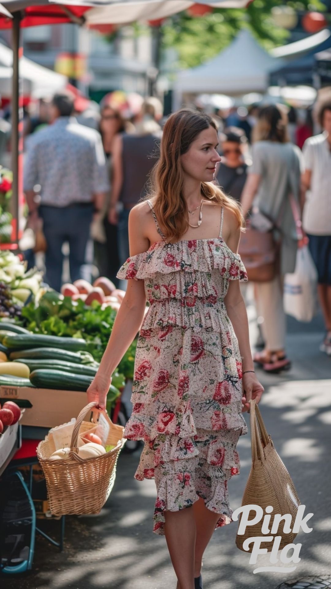 Floral Market Stroll - Girly Summer Outfits
