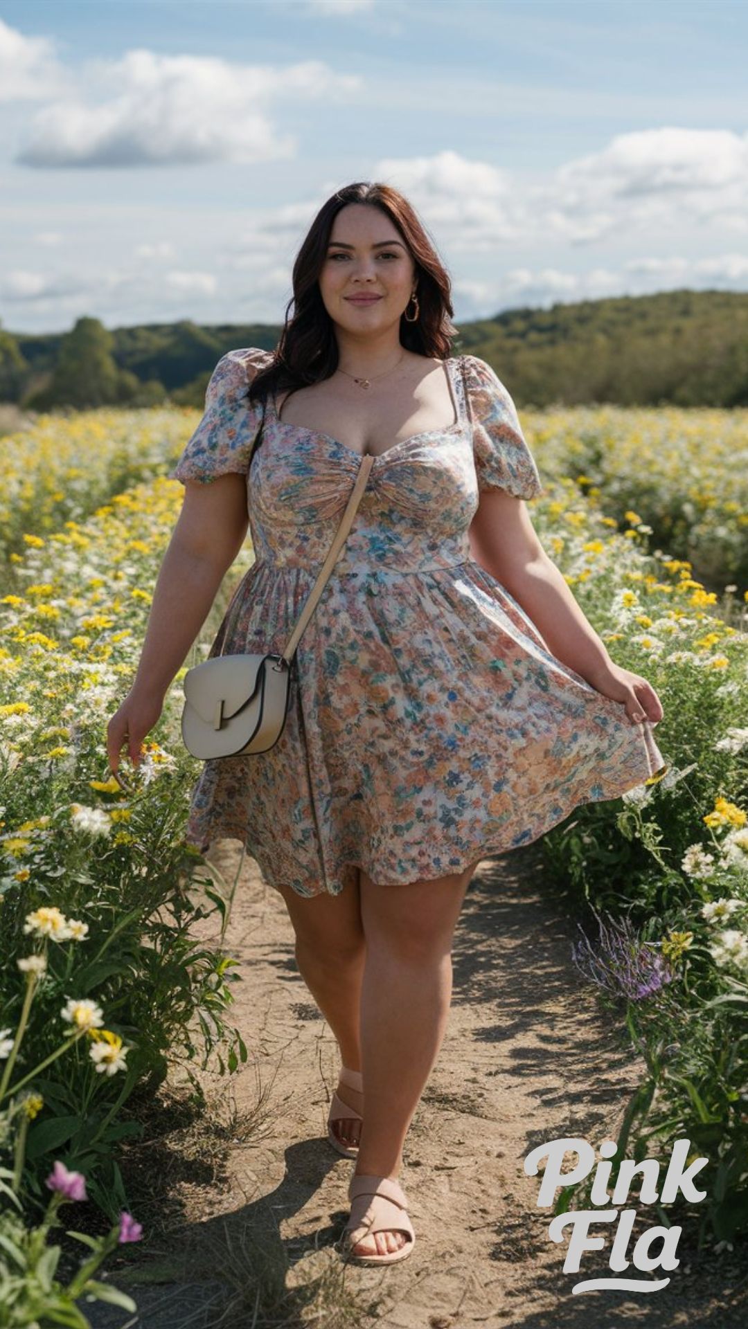 Floral Sundress for Outdoor Days - Summer Outfits for Short Curvy Women