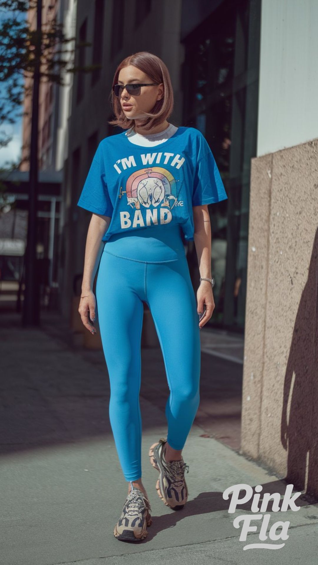 Graphic Tee with Vibrant Leggings - Cute Outfits with Leggings