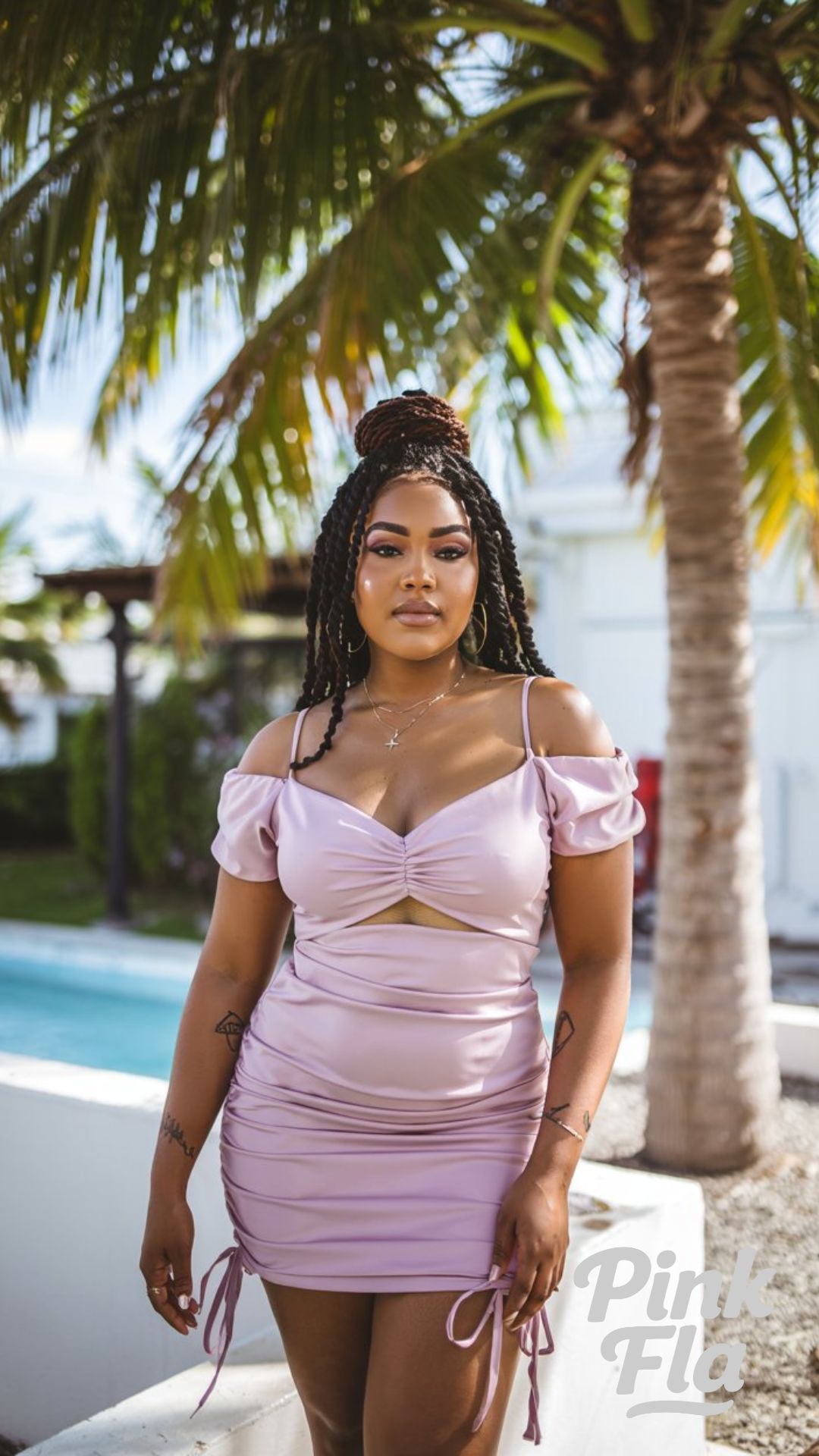 Lilac Confidence in the Heat - Curvy Summer Outfits for Black Women