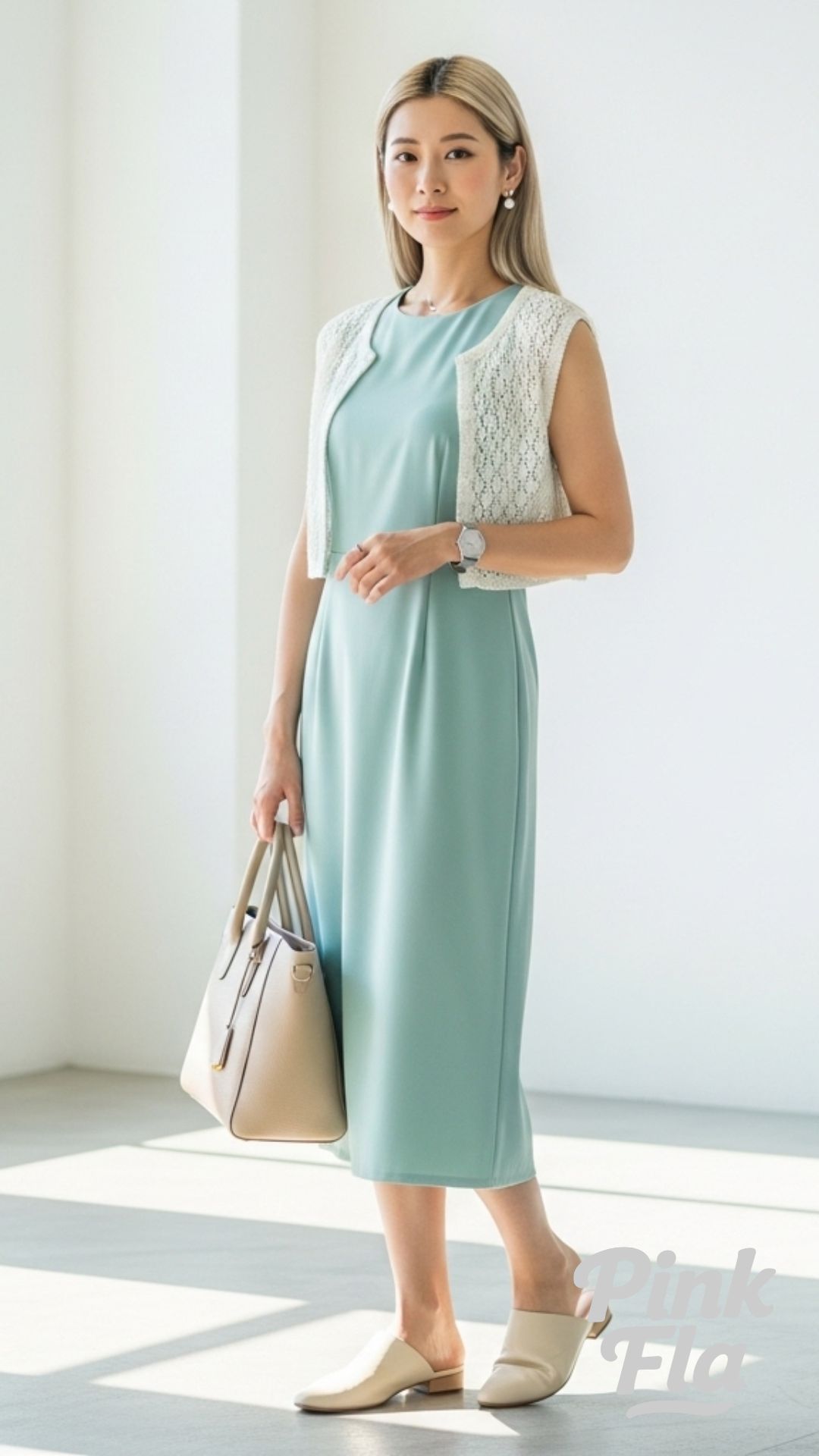 Mint Serenity Chic - Feminine Corporate Girlie Outfits