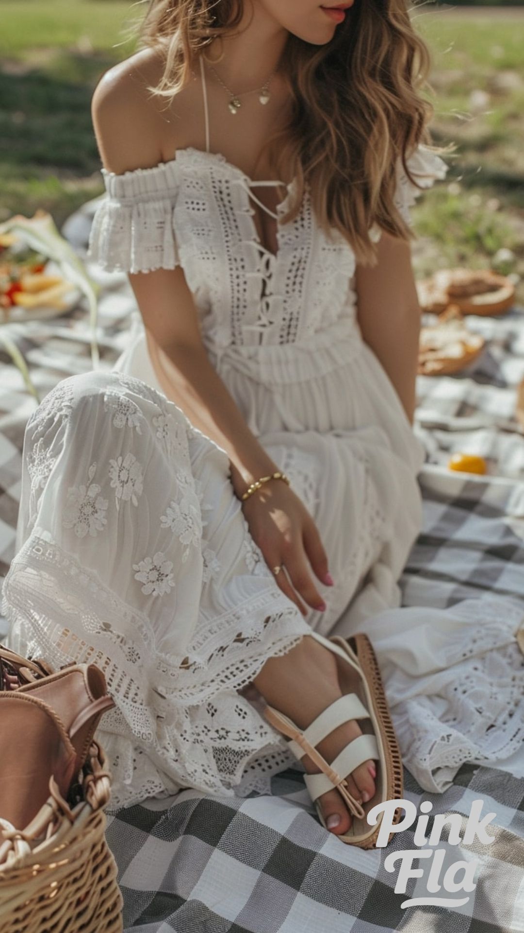 Picnic Perfect in White - Girly Summer Outfits