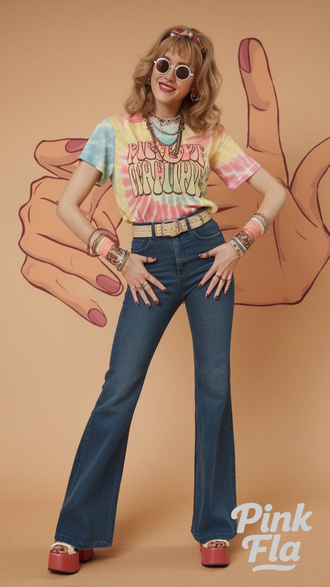 Retro-Inspired Boho Vibes - Bootcut Jeans Outfit
