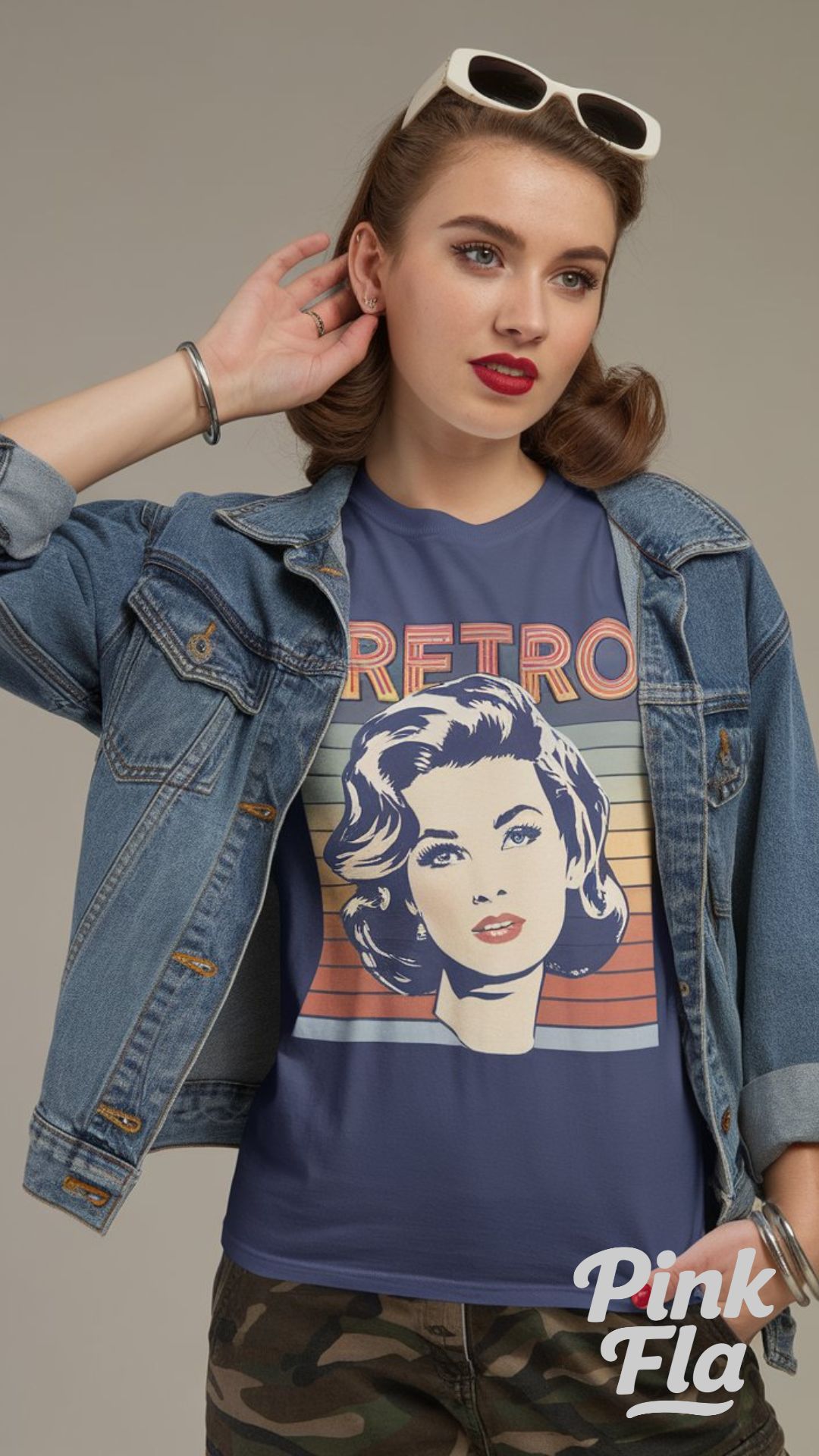 Retro Meets Modern Vibes - Camo Pants Outfits