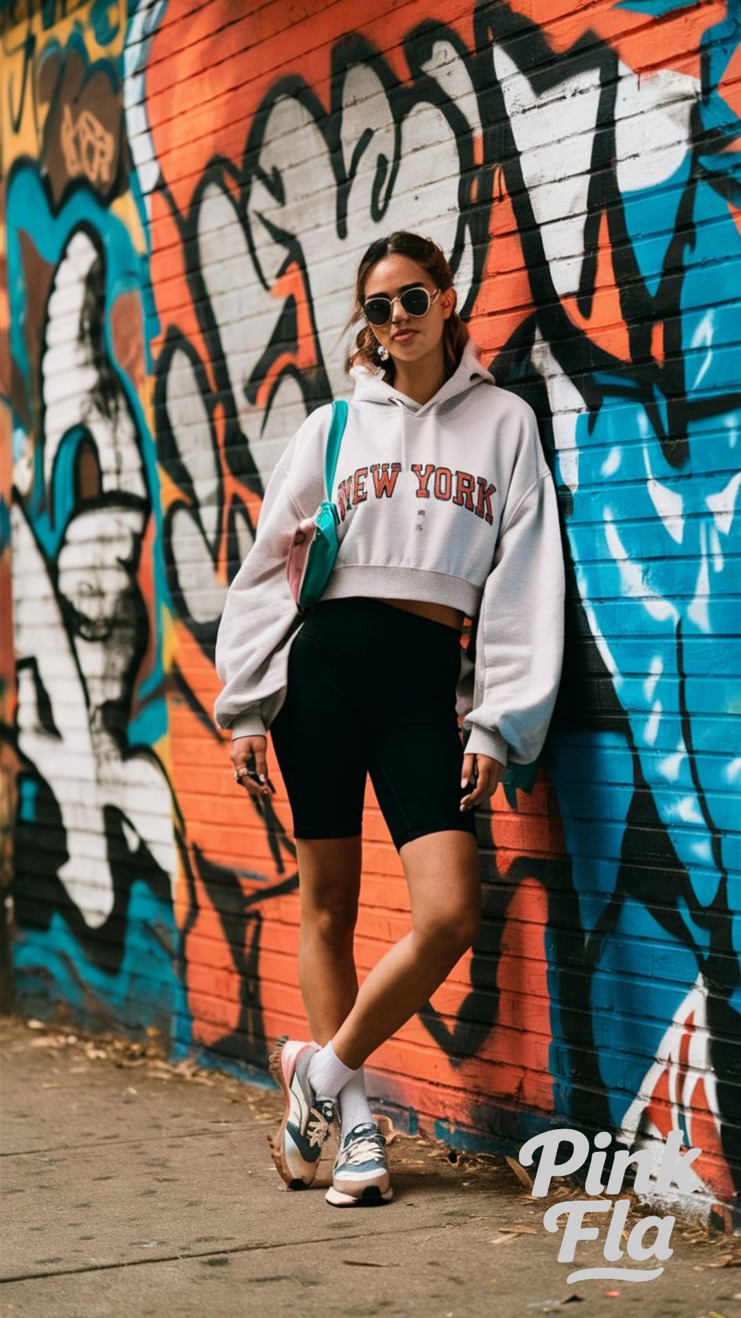 Sporty Chic with a Hoodie - New York Summer Outfits