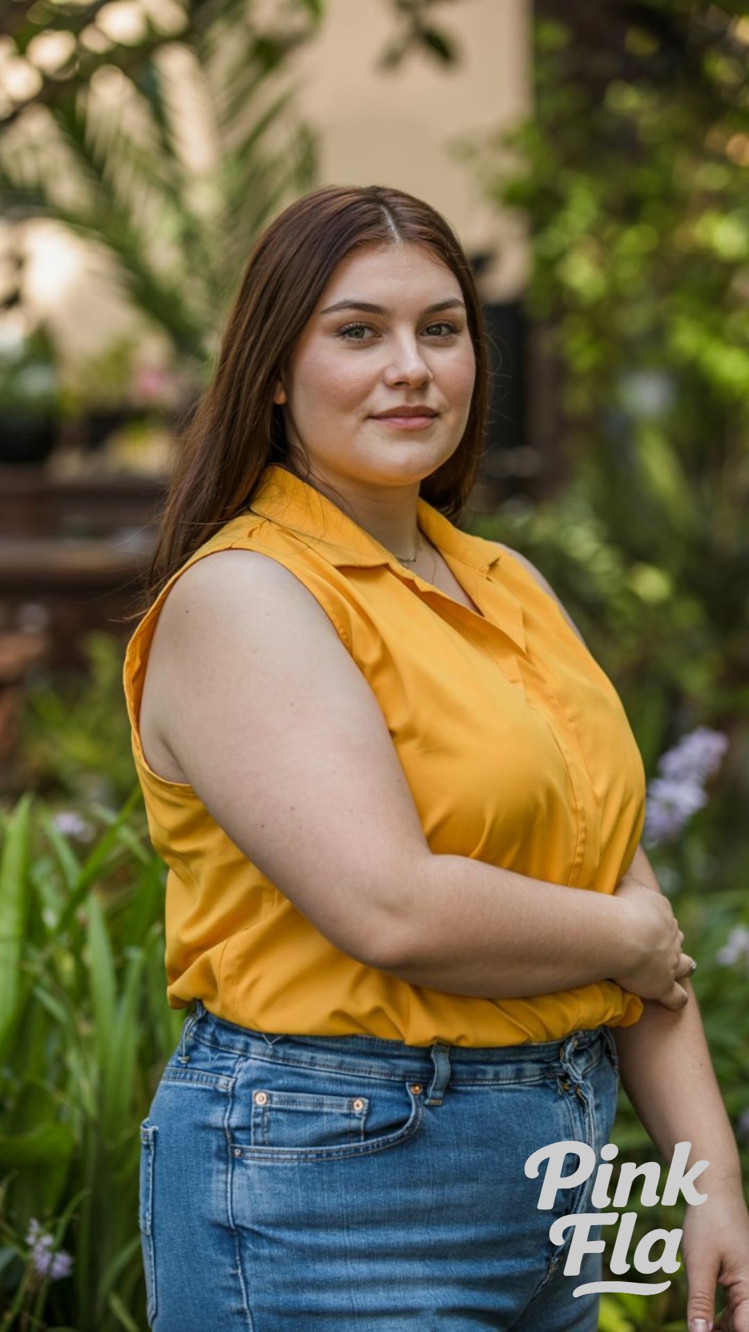 Sunflower Yellow Pop with Everyday Denim - Plus Size Summer Outfits with Jeans
