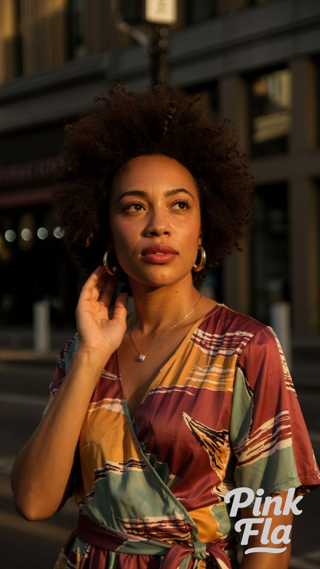 Sunset Satin and Soft Structure - Curvy Summer Outfits for Black Women