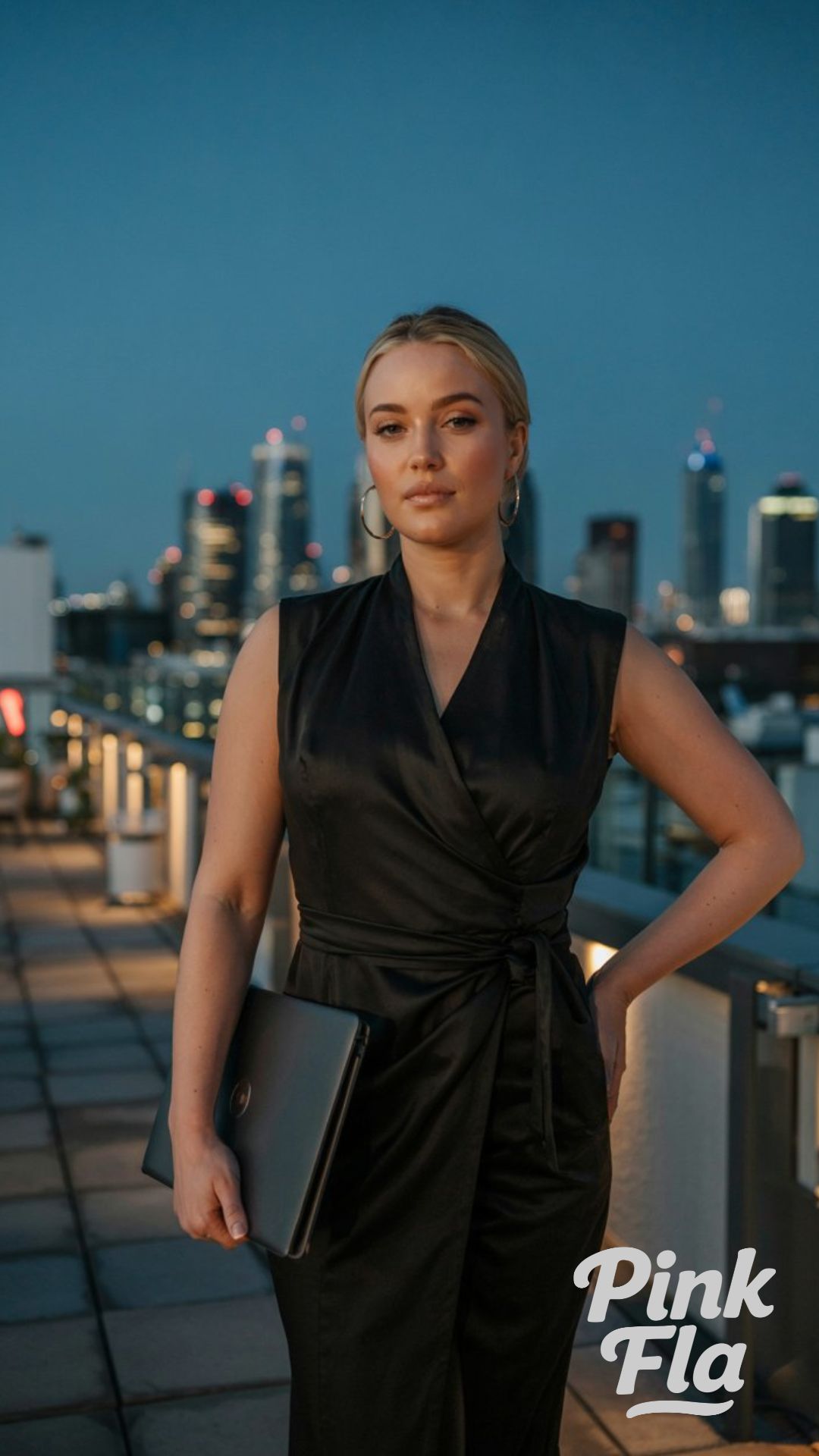 Timeless in Black: The Wrap Dress That Does It All - Curvy Summer Business Outfits for Workdays