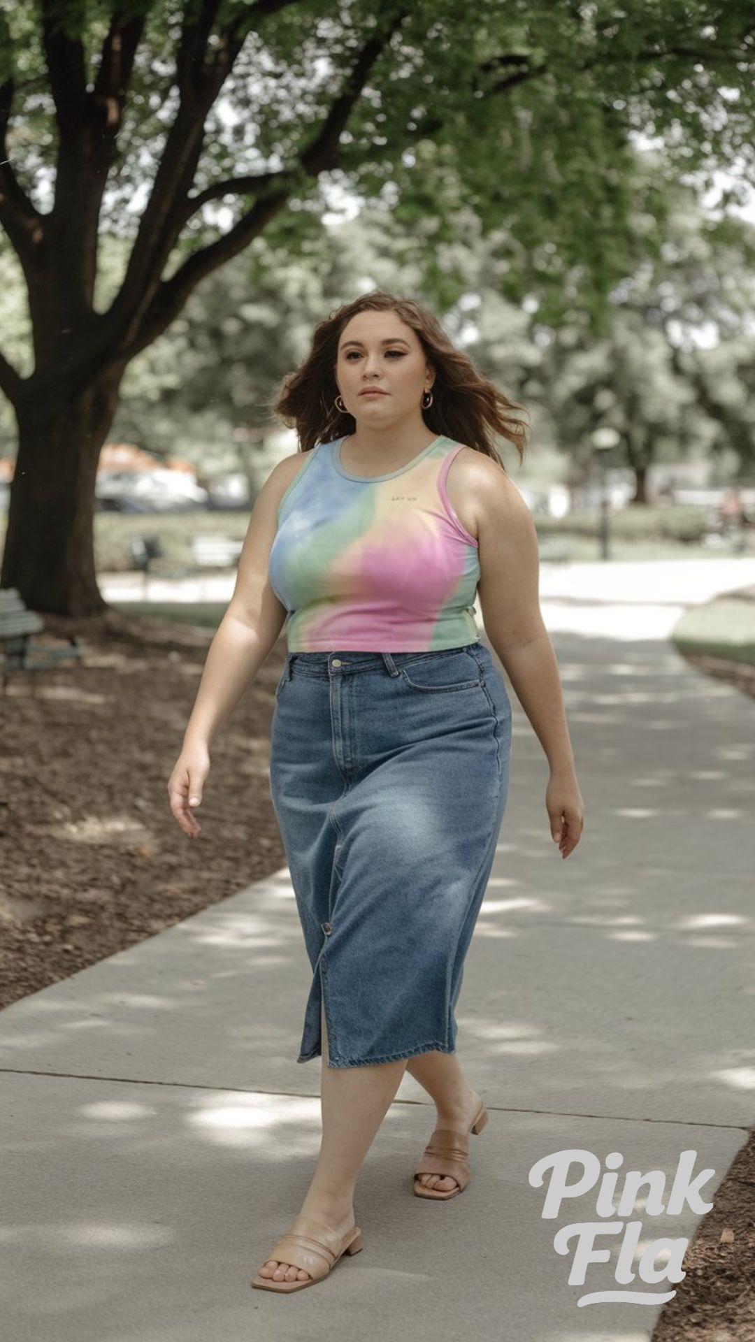 Vibrant Tie-Dye and Denim for Easy Summer Days - Casual Summer Outfits for Curvy Women