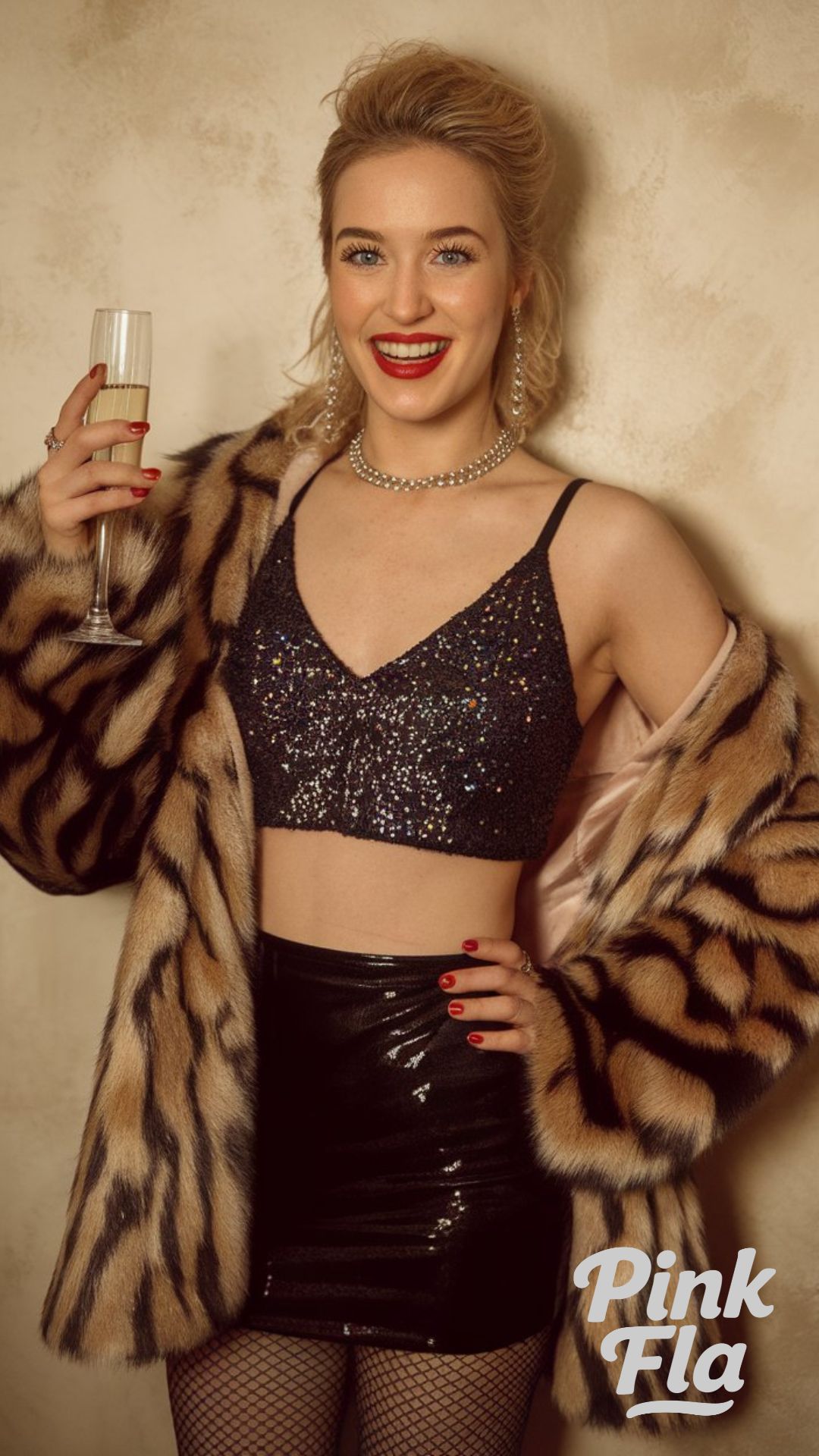 Bold Party Look with a Black Mini Skirt - Black Mini Skirt Outfit
