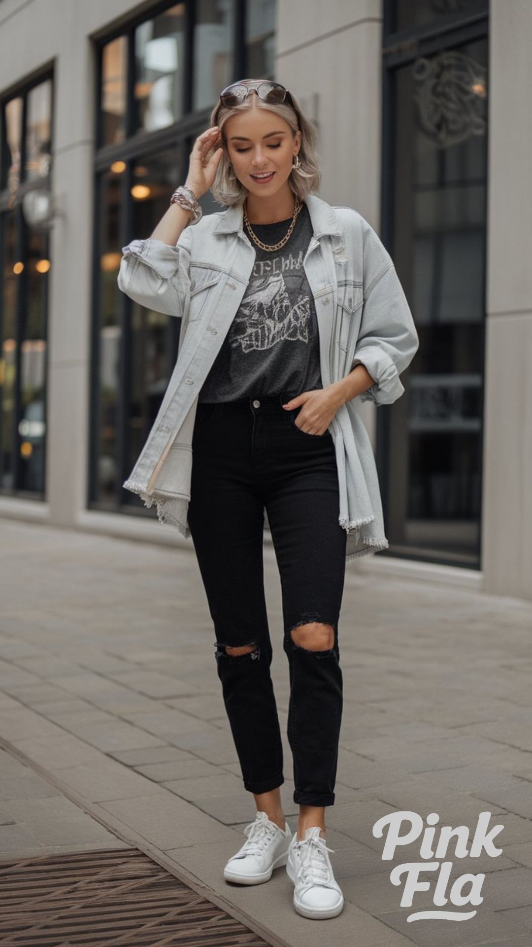 Casual Rock Street Style with a Modern Edge - Outfit Ideas with Black Jeans