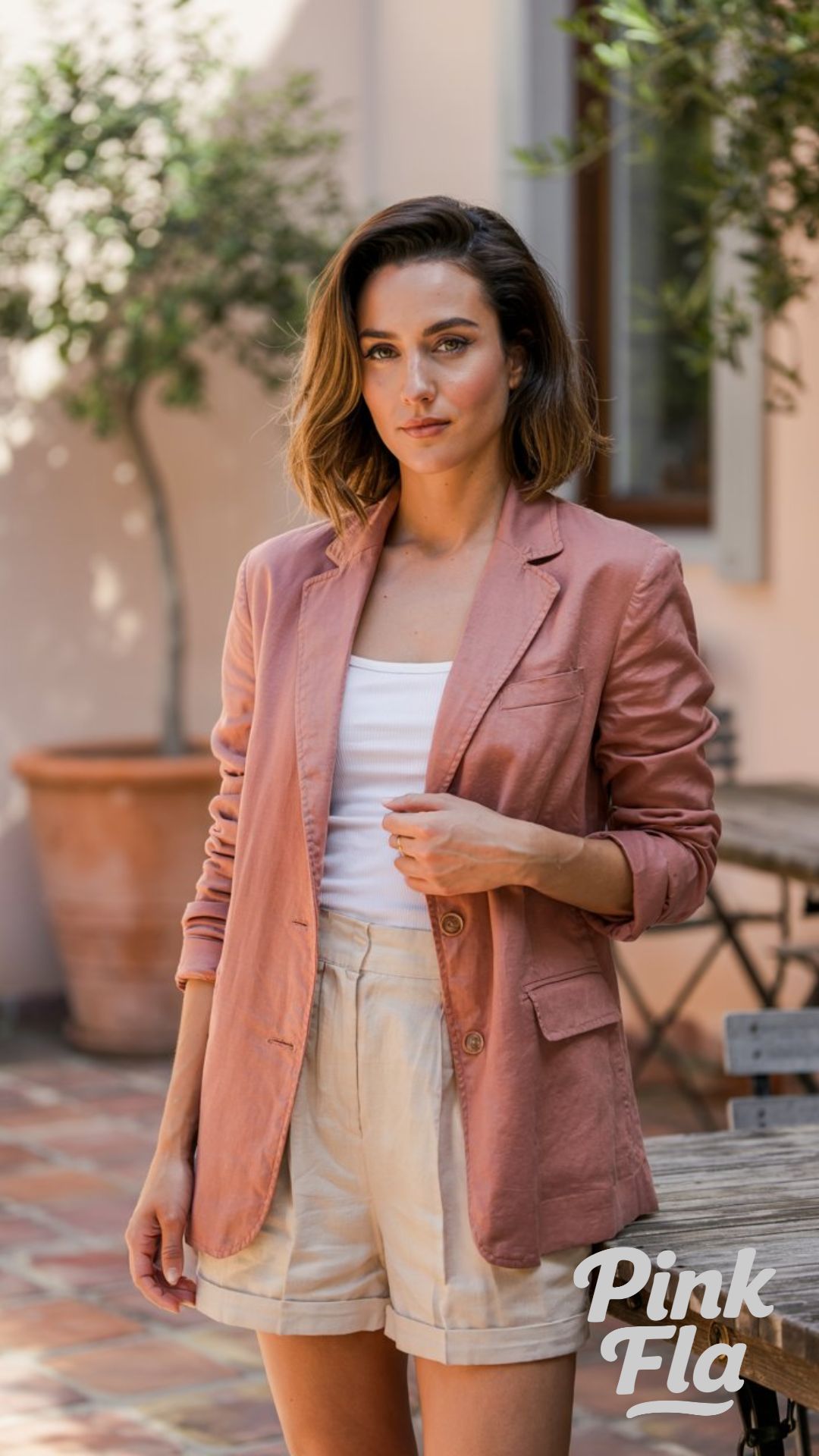City Casual with a Relaxed Blazer and Tailored Shorts - Trendy Summer Outfit Ideas