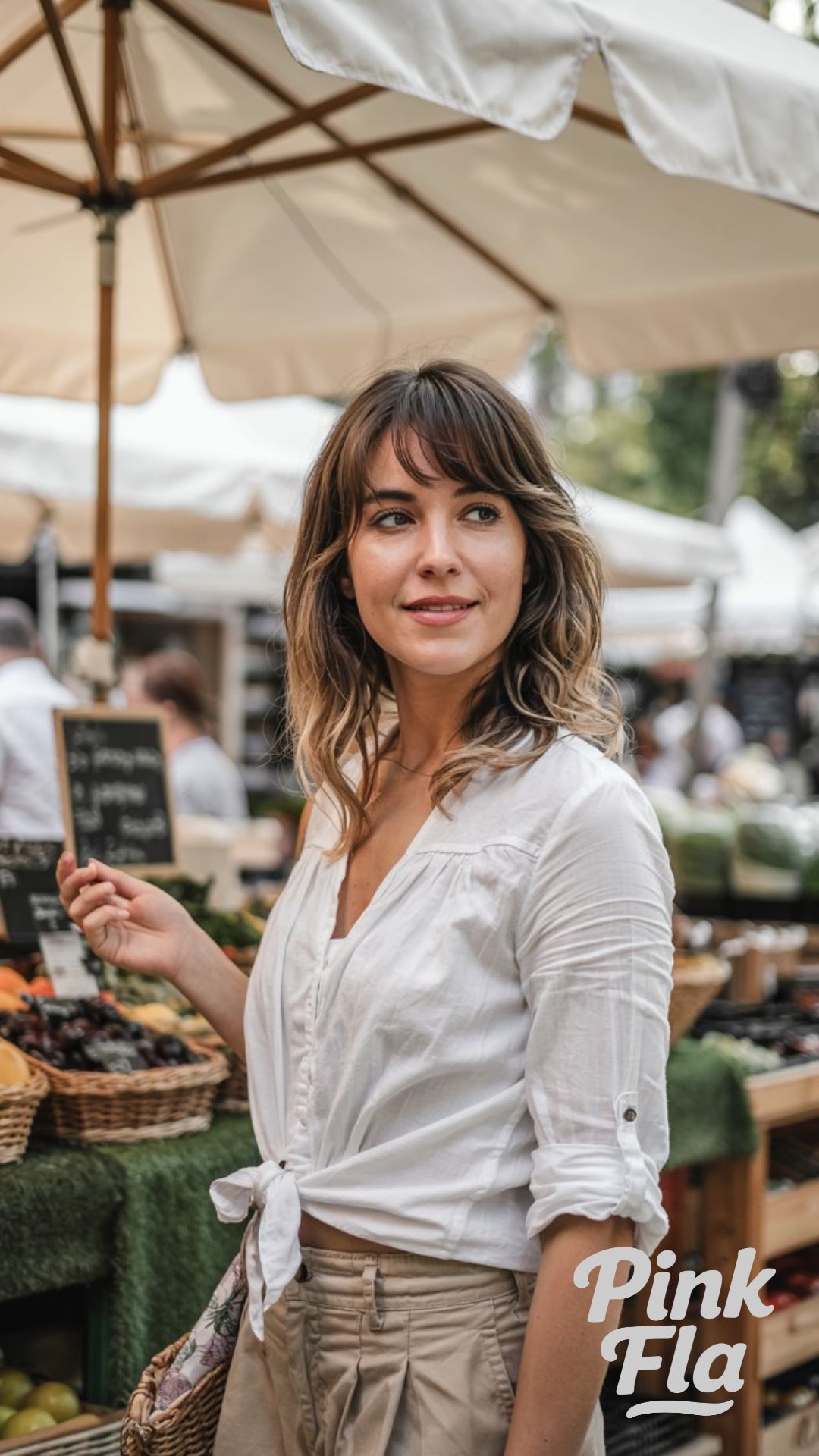 Clean & Breezy: White Button-Up + Khaki Shorts for Market Mornings - Everyday Summer Outfit