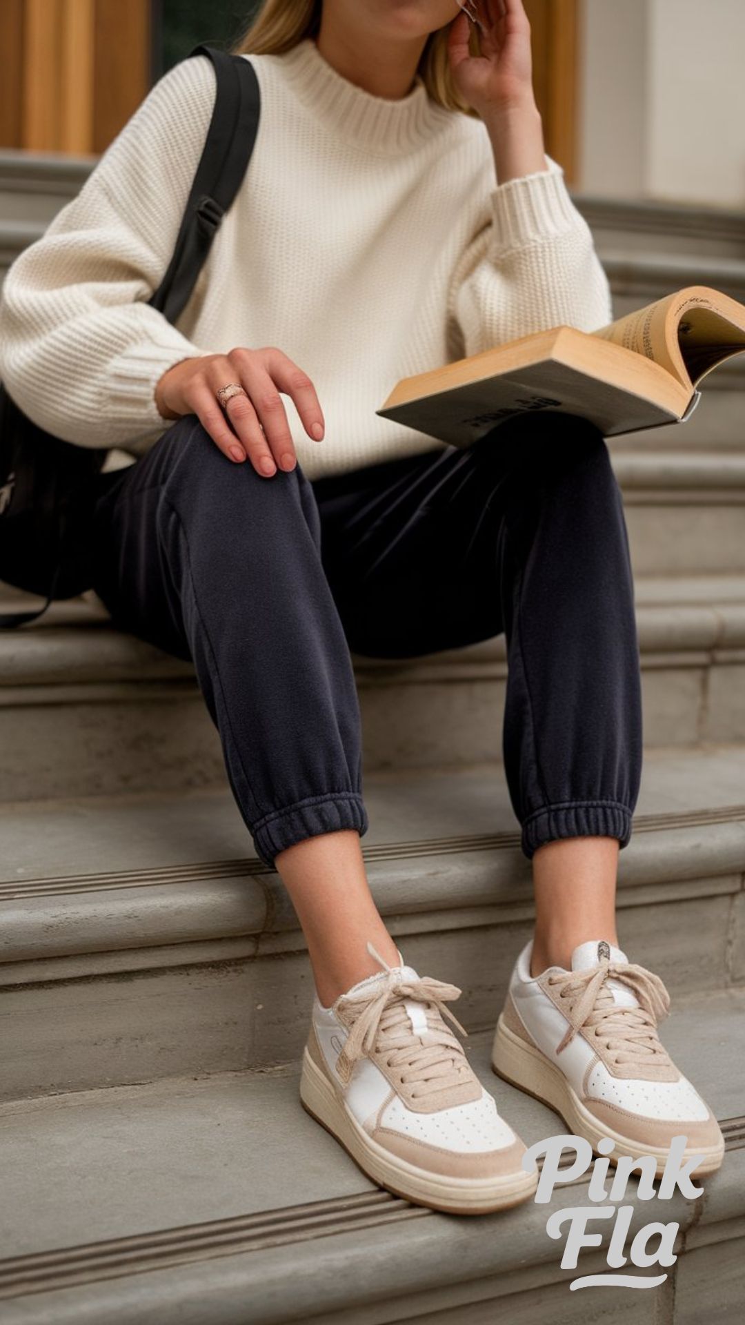 Cozy Knitwear with Effortless Comfort - Outfits with Sweatpants for School