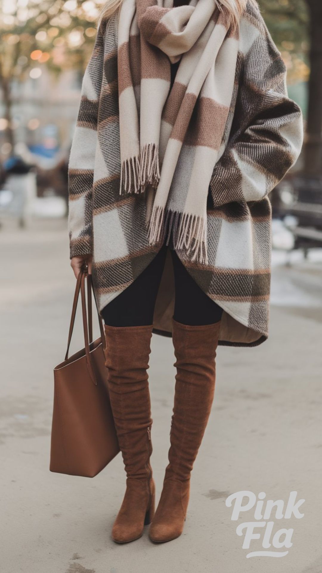 Cozy Winter Layers with an Elegant Touch - High-Knee Boots Outfits