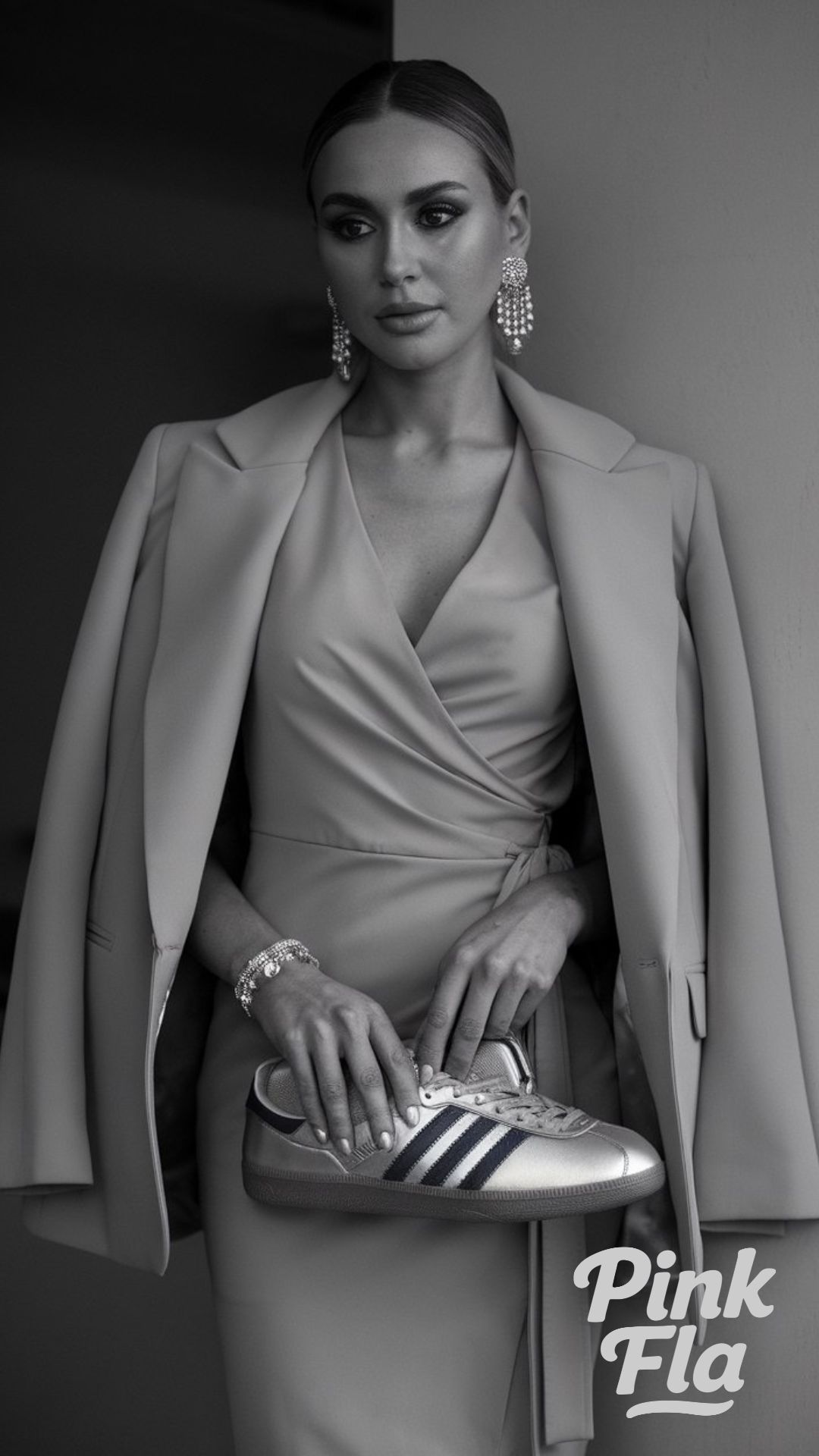 Elegance Meets Casual in a Sophisticated Blend - Outfit Ideas with Sneakers