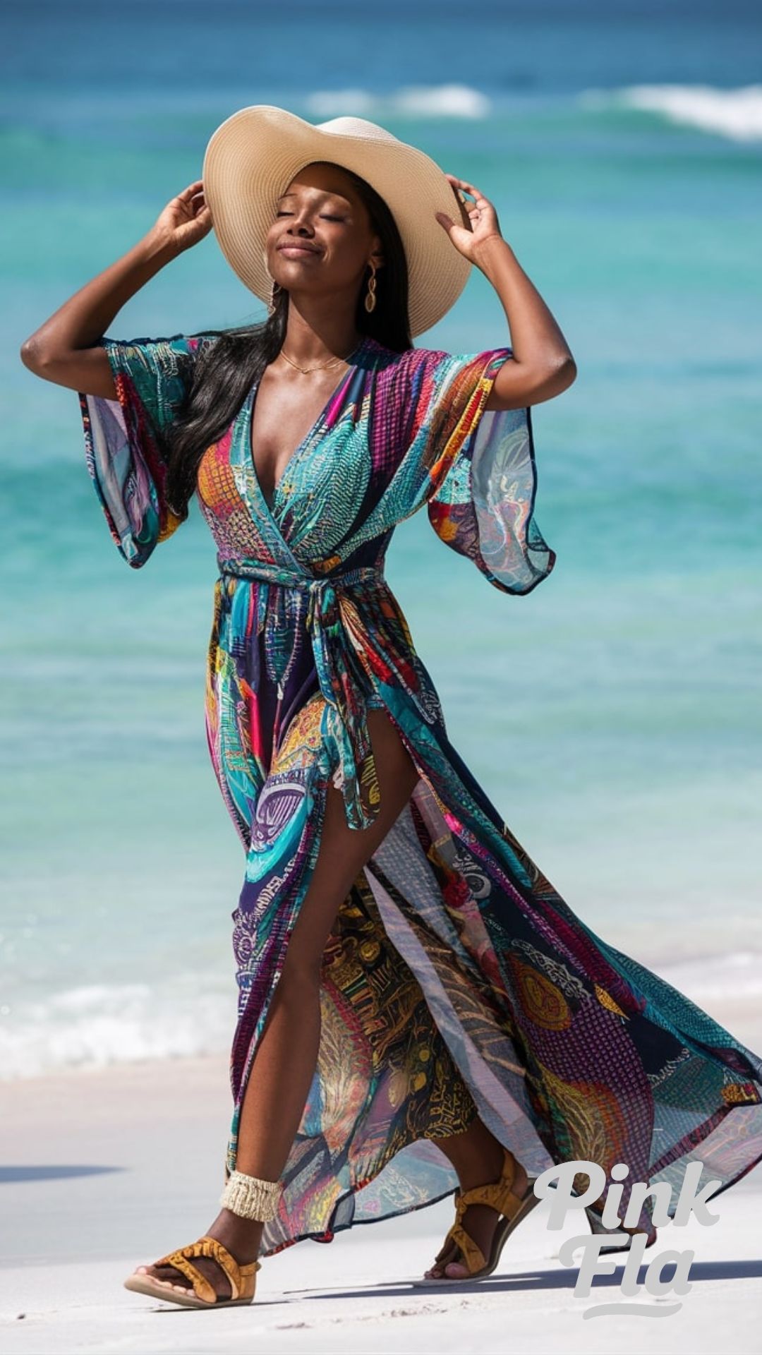 Floral Beach Dress - Vacation Outfits for Black Women