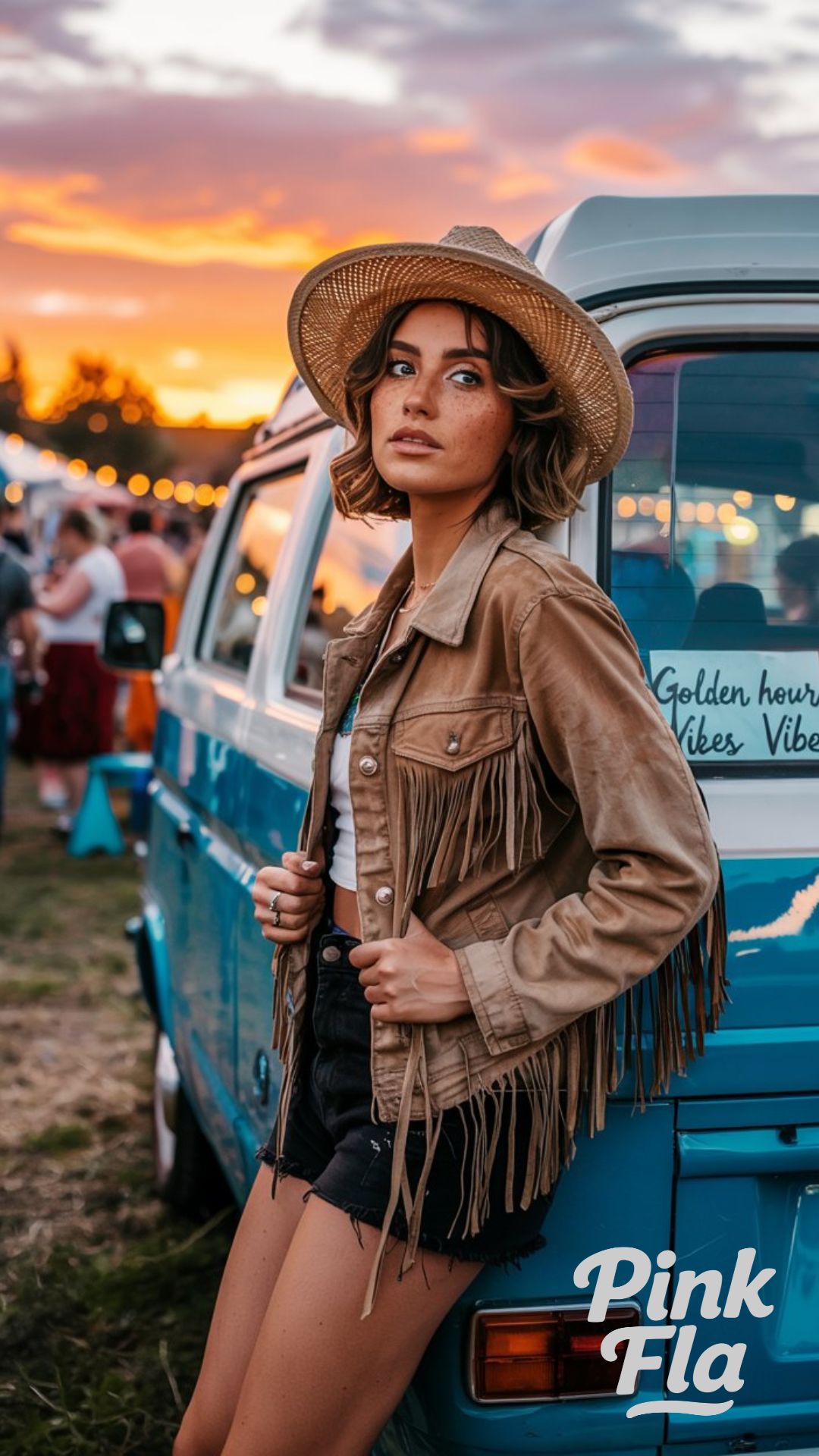 Fringe Drama at Golden Hour - Summer Festival Outfit Ideas