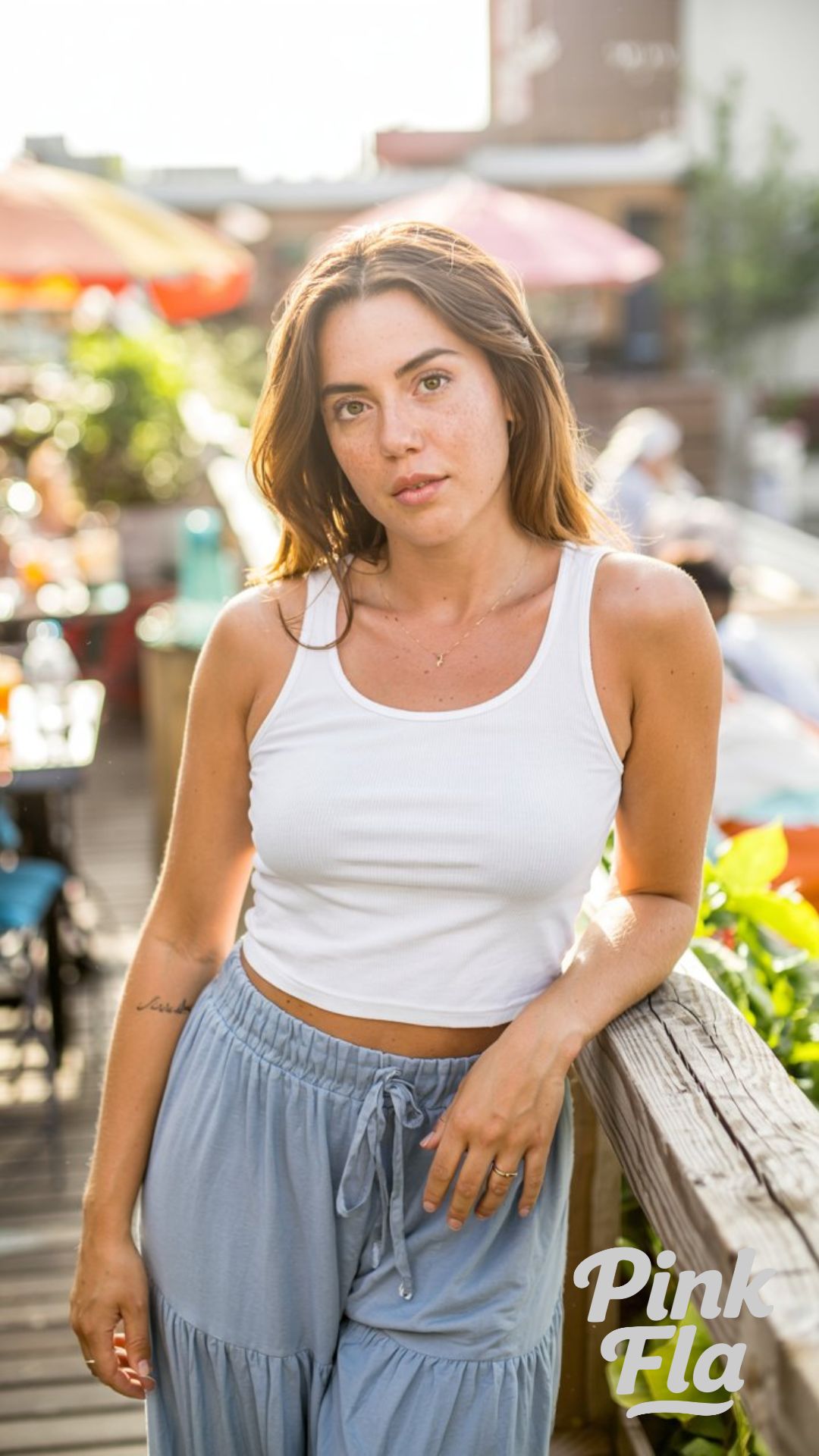 Rooftop Ready: Breezy Crop Top & Flowy Pants for Warm Days - Everyday Summer Outfit