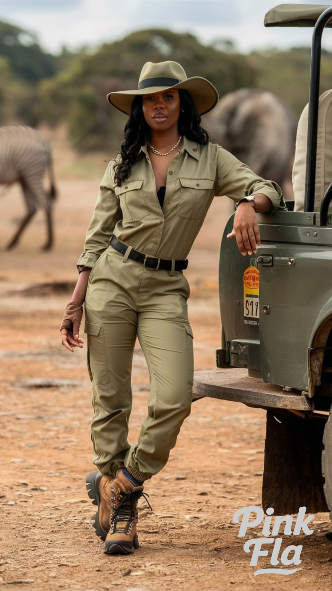Safari Adventure Outfit - Vacation Outfits for Black Women