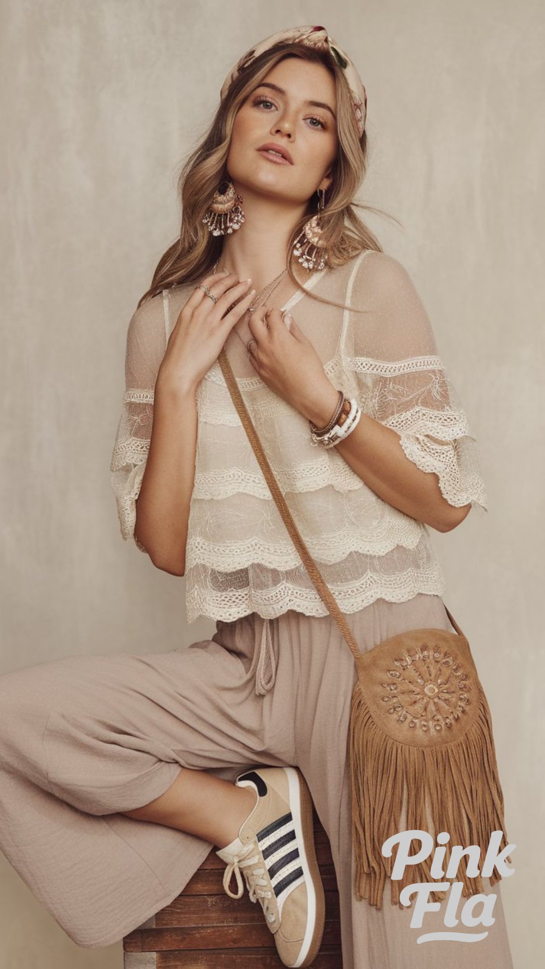 Soft Boho with Refined Flair - Outfit Ideas with Sneakers