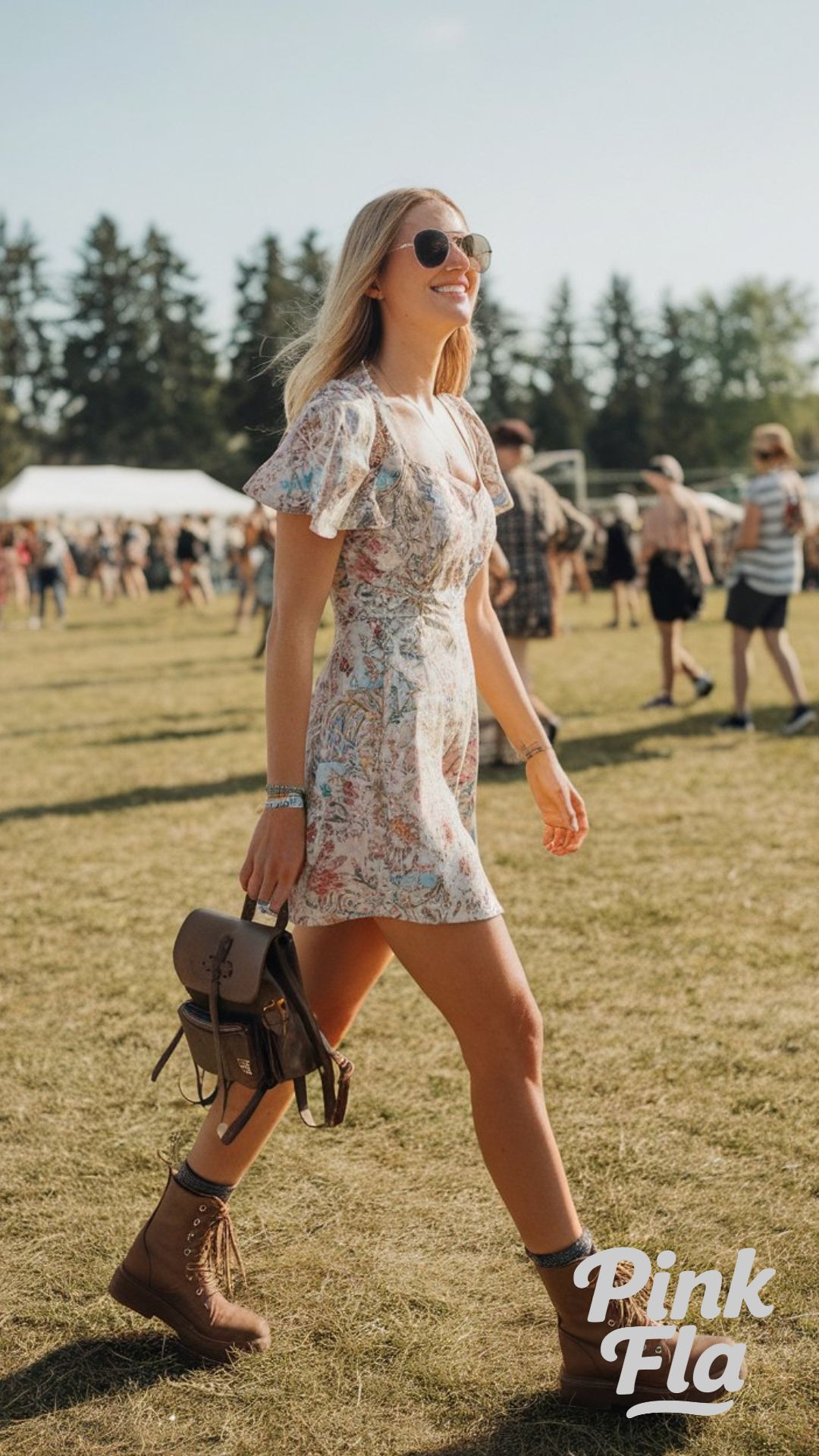Summer Festival Look with a Combat Boot Twist - Summer Outfits with Boots