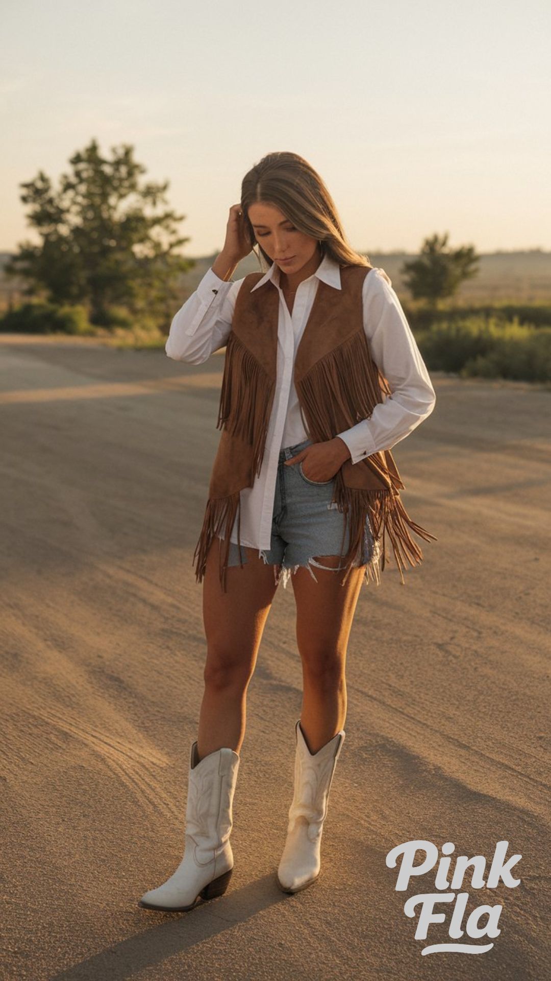 Western Whispers with Fringe and Form - Summer Outfits with Boots