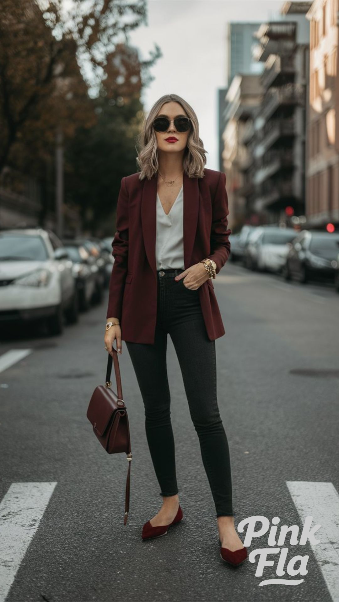 Blazer and Skinny Jeans - Fall Outfit Ideas with Jeans