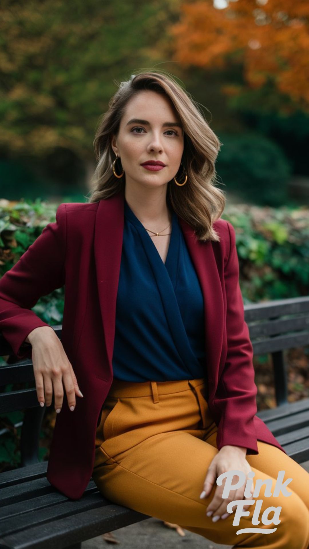 Bold Blazer & Coordinated Pieces - Autumn Casual Business Outfits