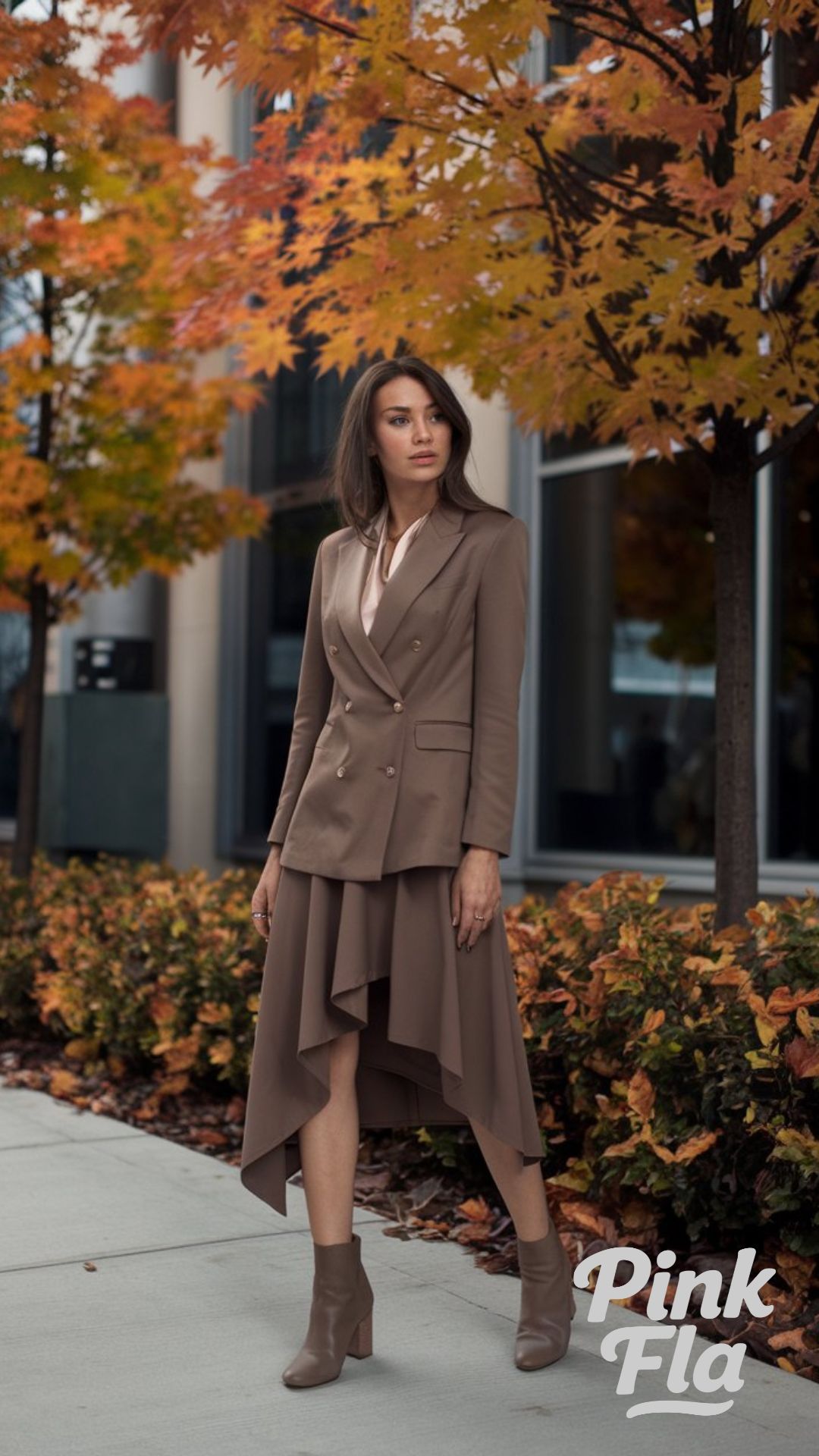 Bold in Brown - Edgy Work Outfits for Fall