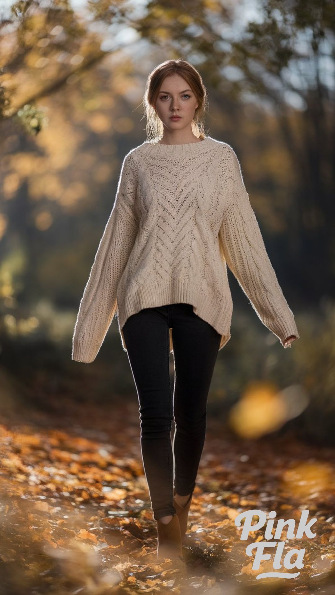 Chunky Sweater and Skinny Jeans for Street-Style Comfort - Fall Outfits with Ankle Boots