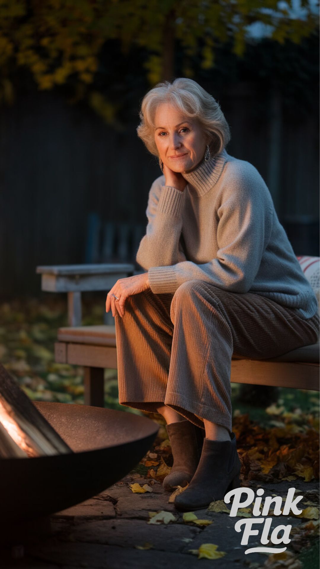 Cozy Evening Comfort by the Fire Fall Outfits for Women Over 60