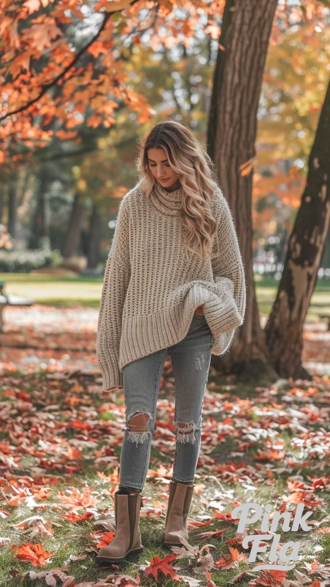 Cozy Knit and Denim Ensemble - Early Fall Outfits