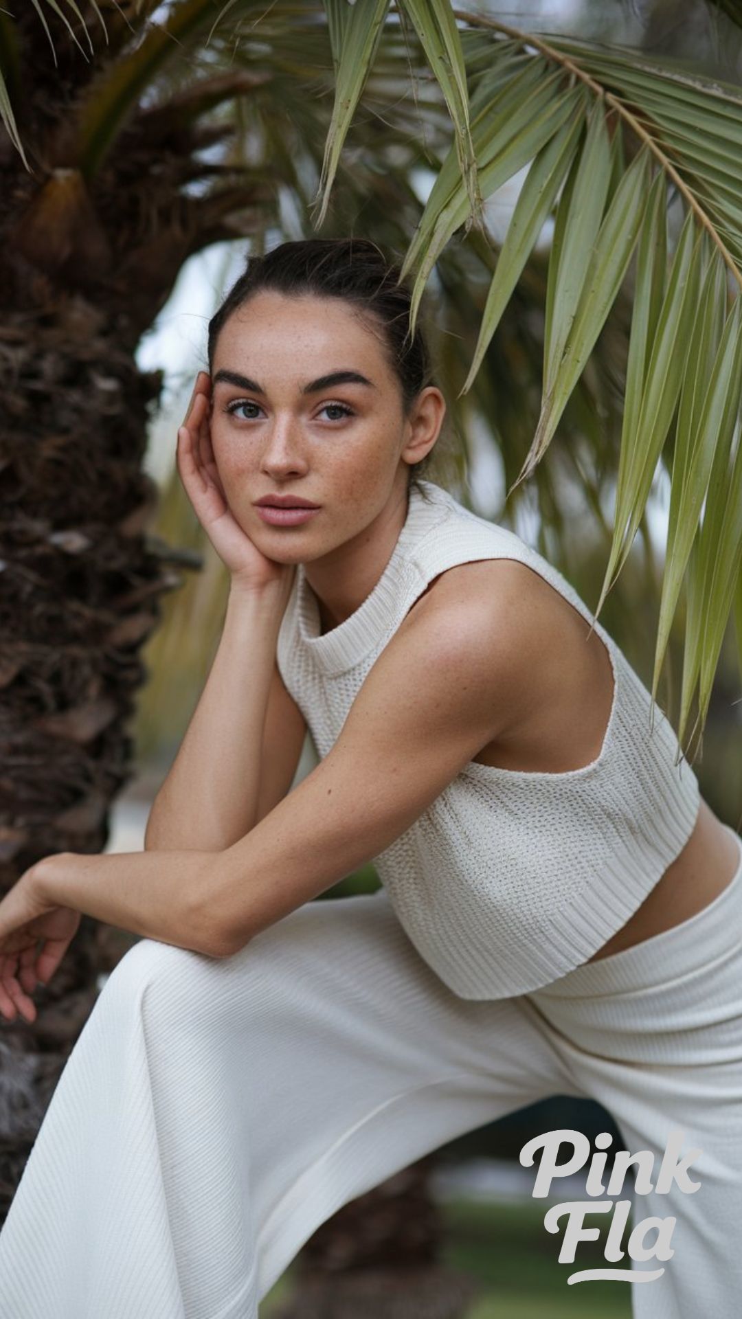 Effortless Texture with a Sleeveless Knit Set - Summer Outfits with White Pants