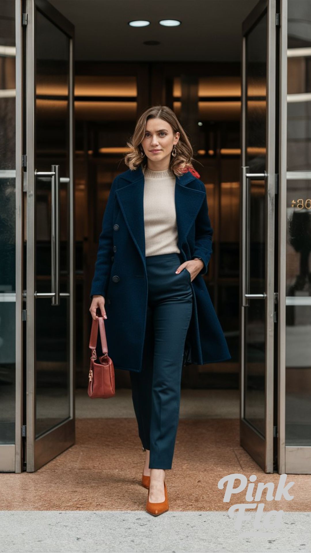 Elegant Coat and Trousers - Autumn Casual Business Outfits