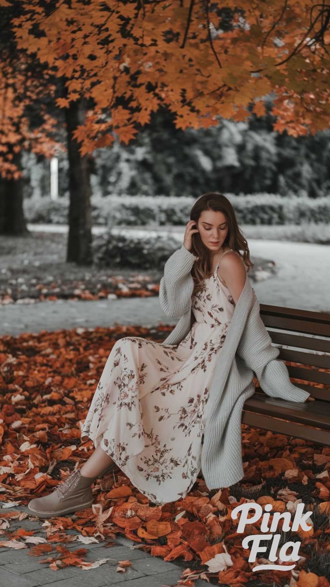 Feminine Florals in Fall - European Fall Outfits