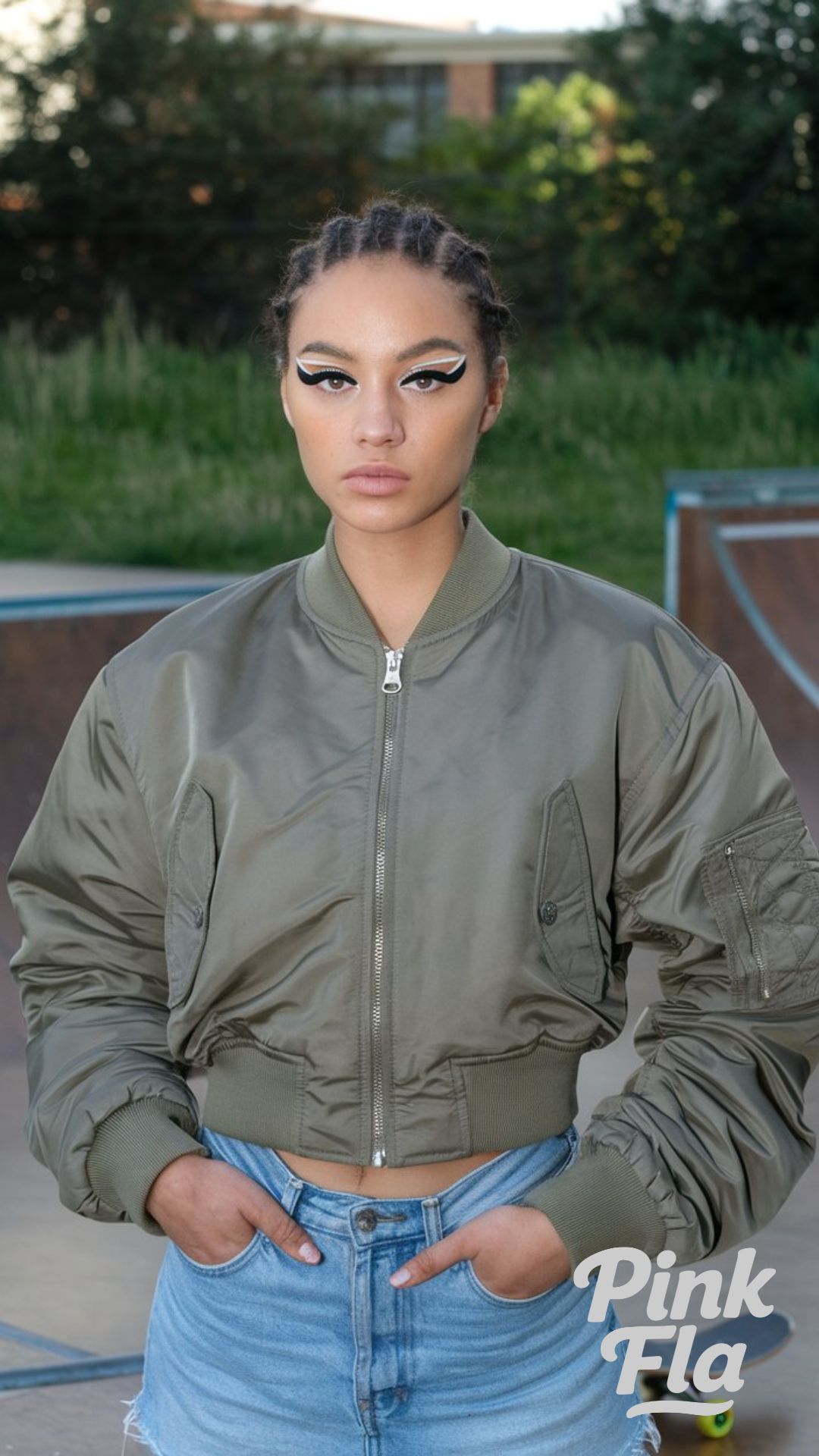 Flight Jacket with Clarity - Edgy Summer Outfits